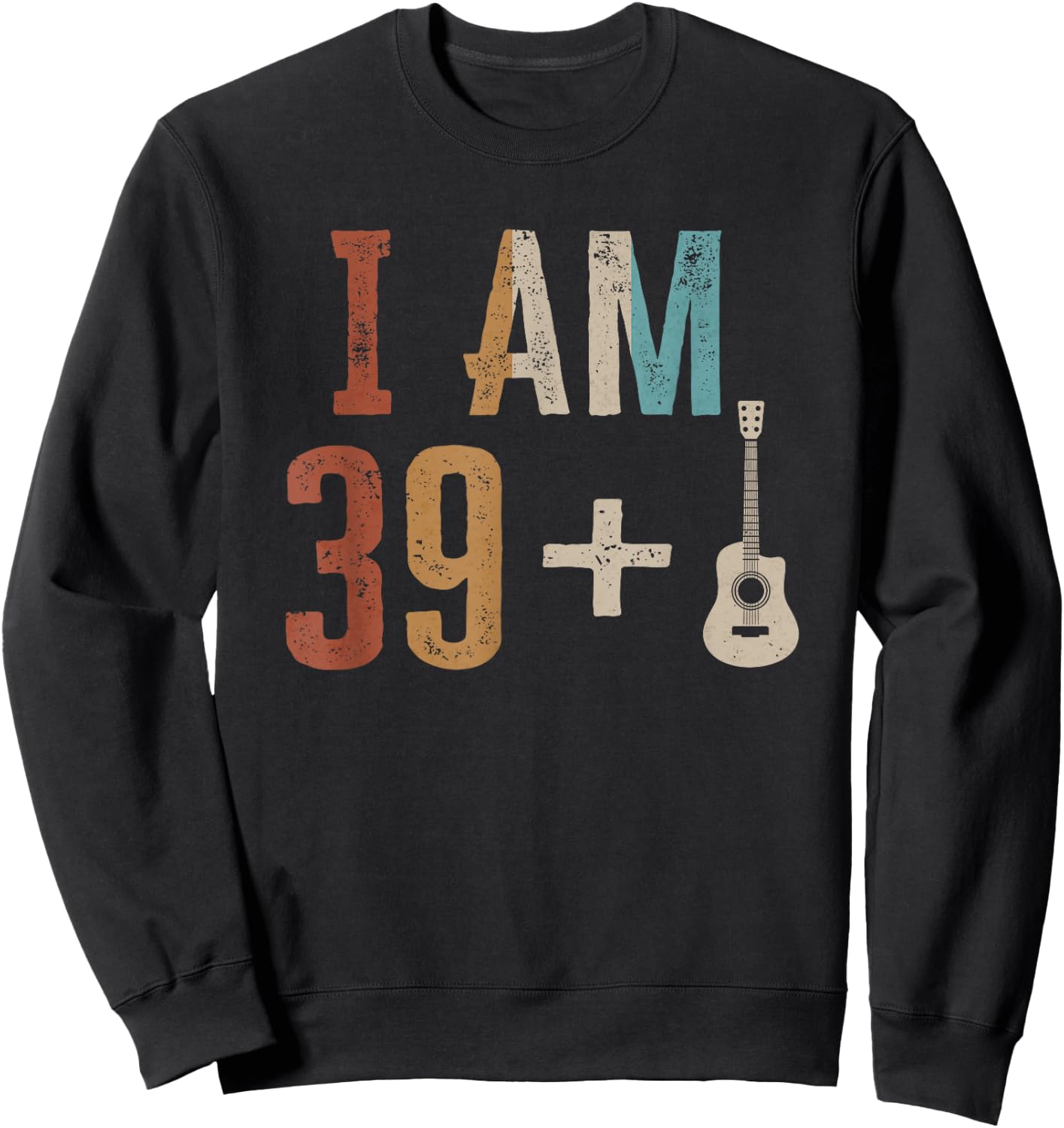 40th Birthday Guitarist Gifts Guitar Player 40 Year Old Sweatshirt - Sweatshirt | Black