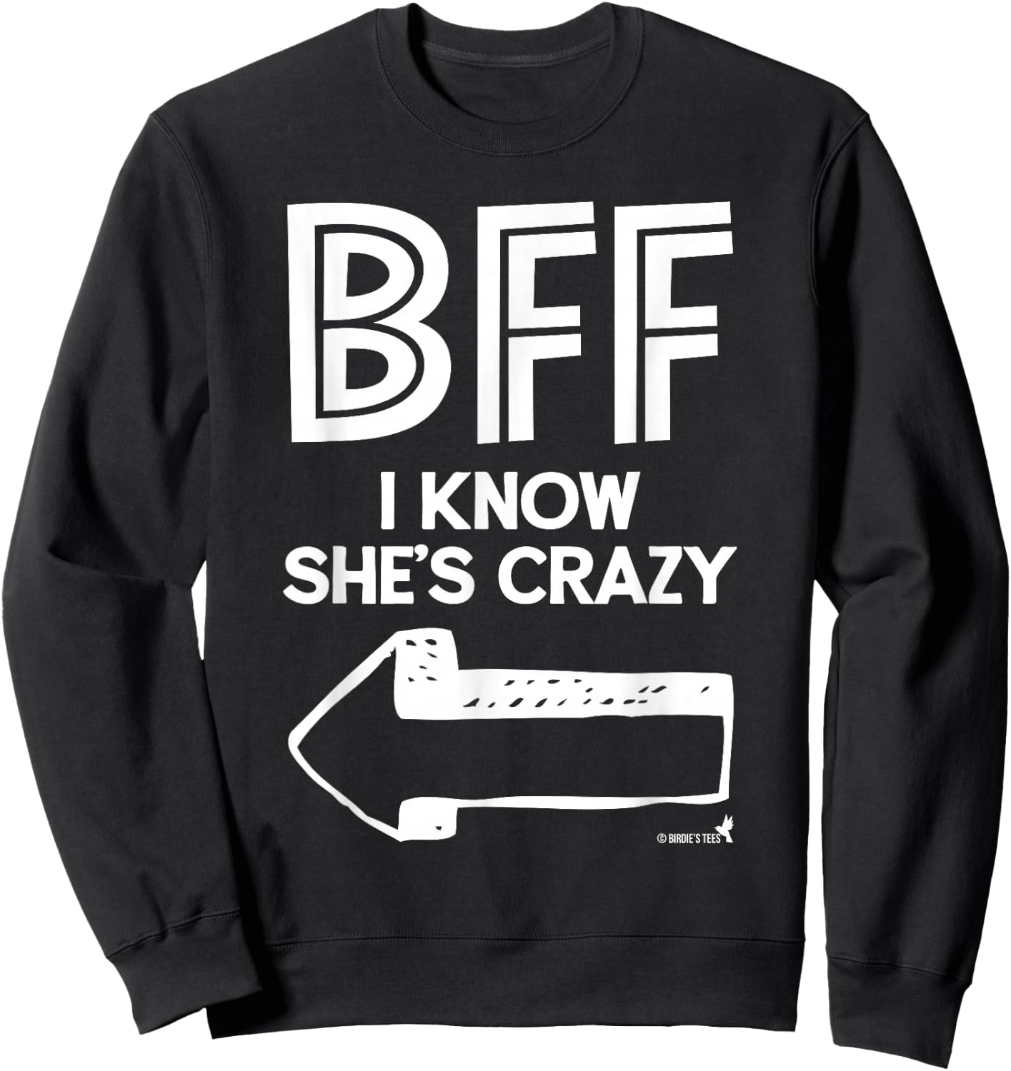 Best Friend BFF Part 2 of 2 Sweatshirt - Sweatshirt | Black