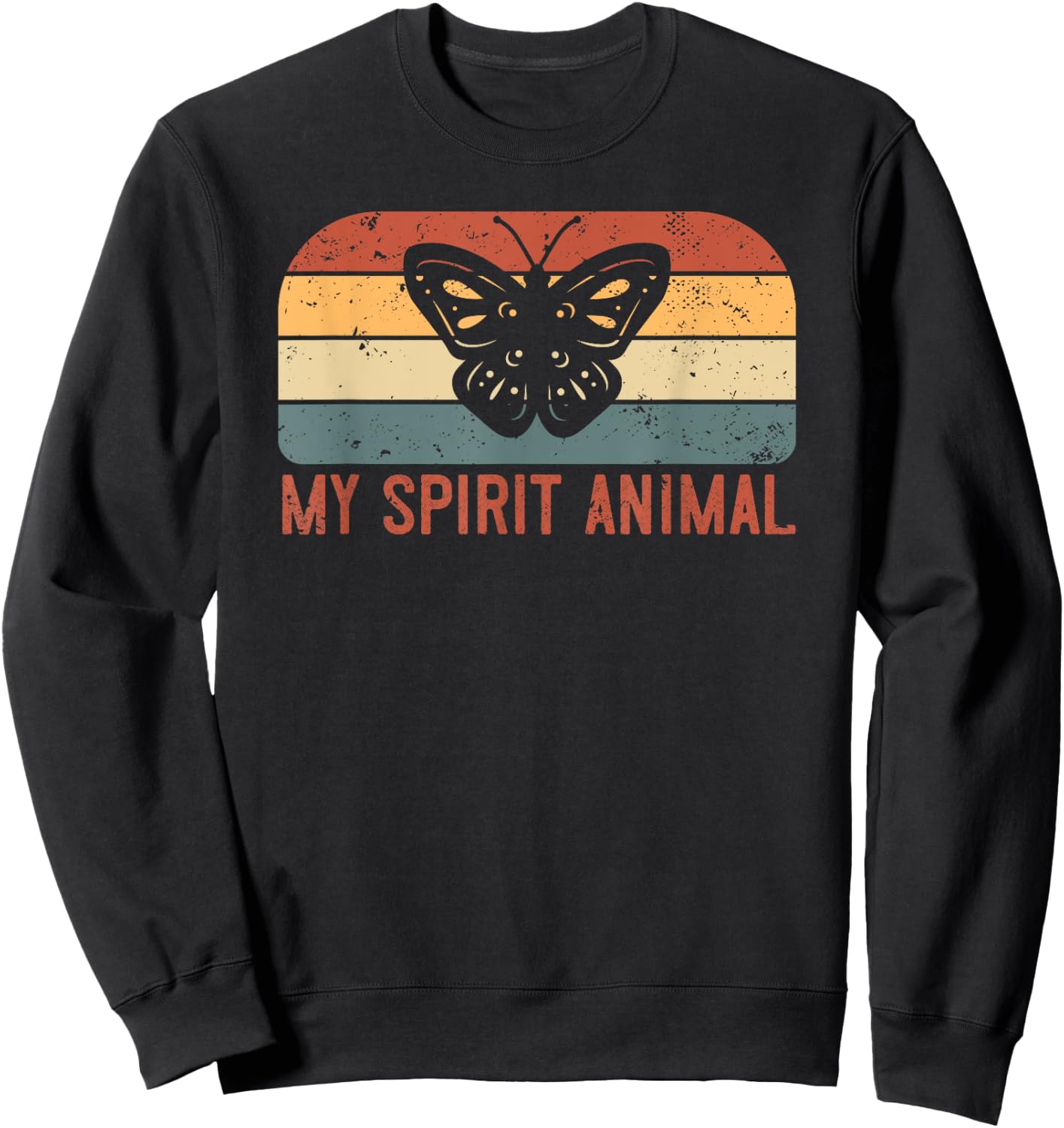 My Spirit Animal Is A Butterfly Sweatshirt - Sweatshirt | Black