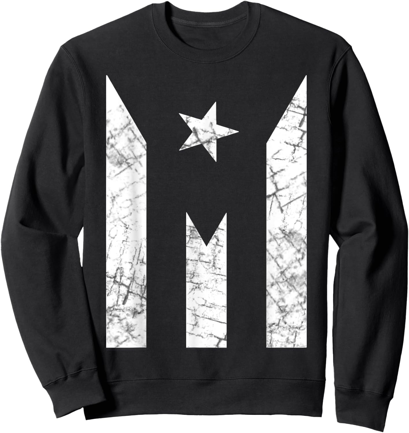 Puerto Rico Flag Shirt - Black Paro Nacional Flag Sweatshirt - Sweatshirt | Black