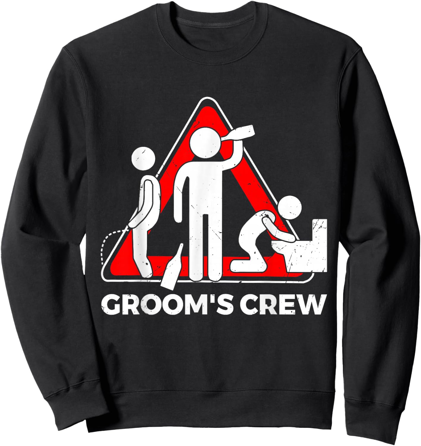 Groom's Crew T Shirt | Groom Groomsmen | Bachelor Party Sweatshirt - Sweatshirt | Black