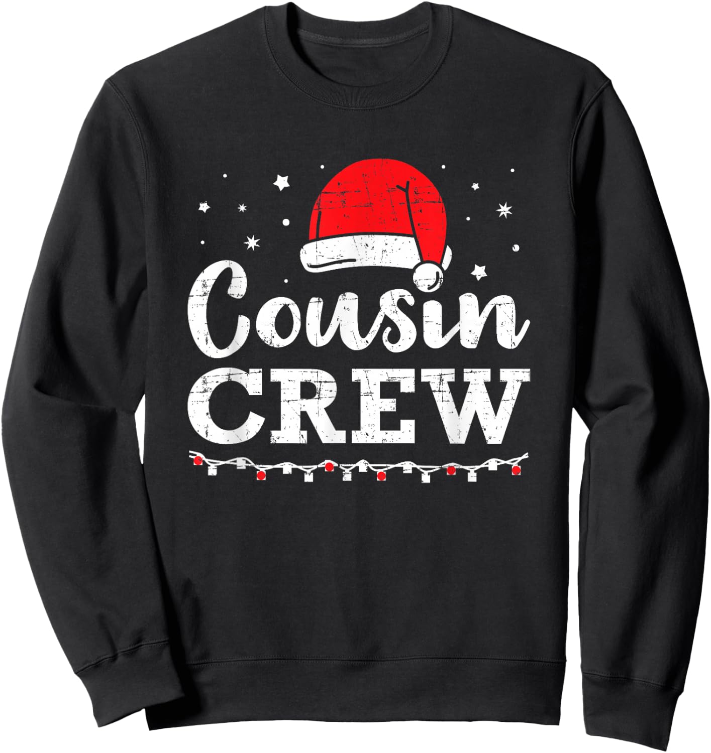 Christmas Cousin Crew Sweatshirt - Sweatshirt | Black