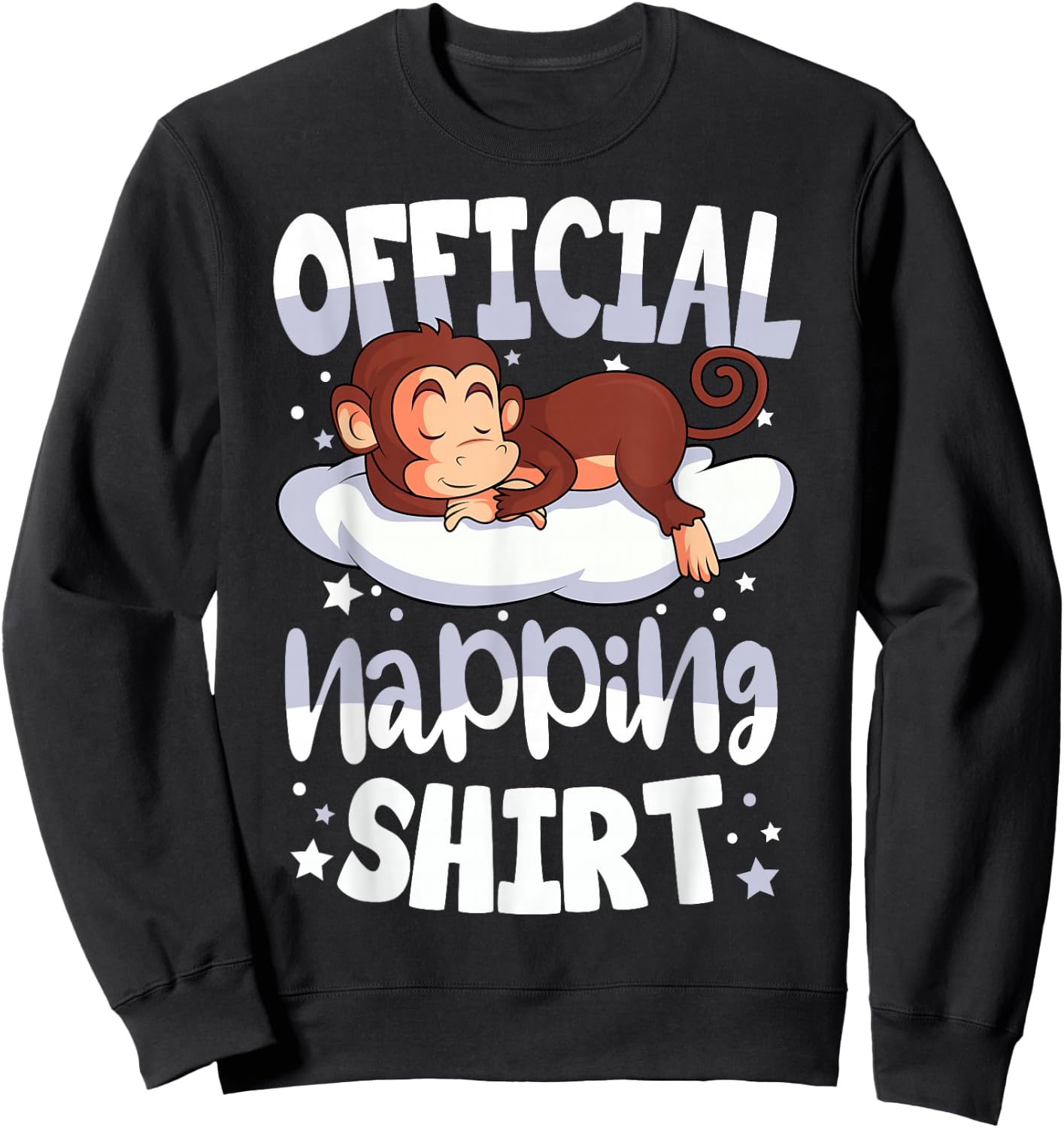 Sleeping Monkey Official Napping Sweatshirt - Sweatshirt | Black