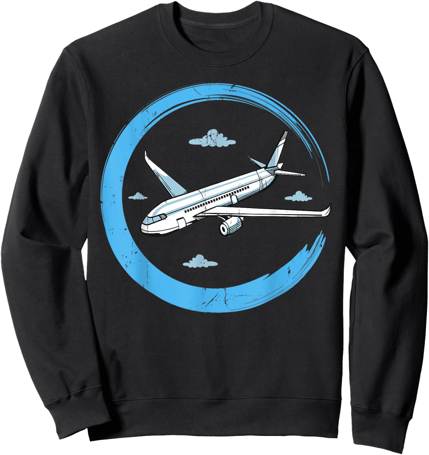 Pilot Aviation Sky Airplane Aircraft Aviatrices Aviator Sweatshirt - Sweatshirt | Black