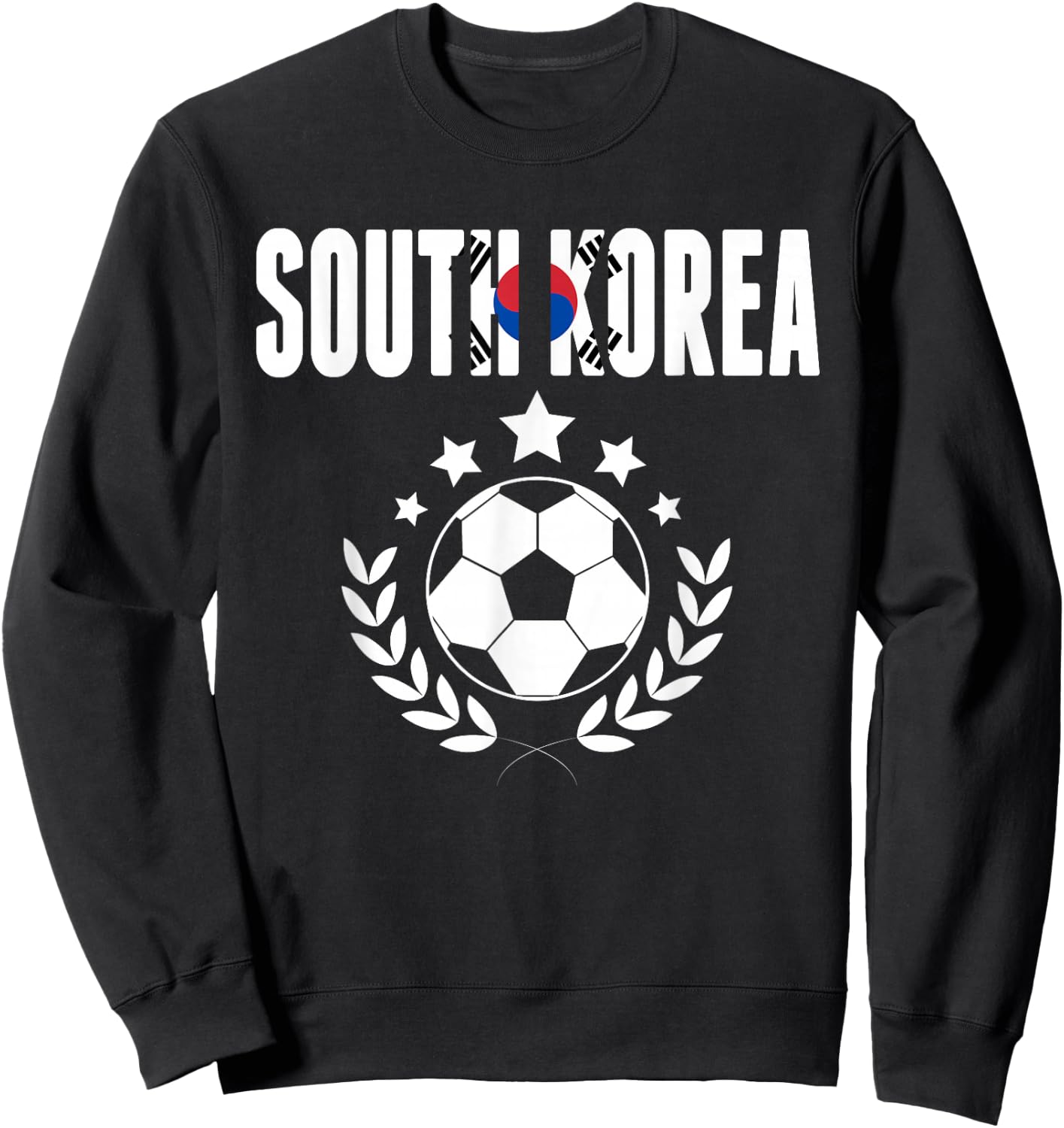 South Korea Soccer Fans Jersey - Korean Flag Football Lovers Sweatshirt - Sweatshirt | Black