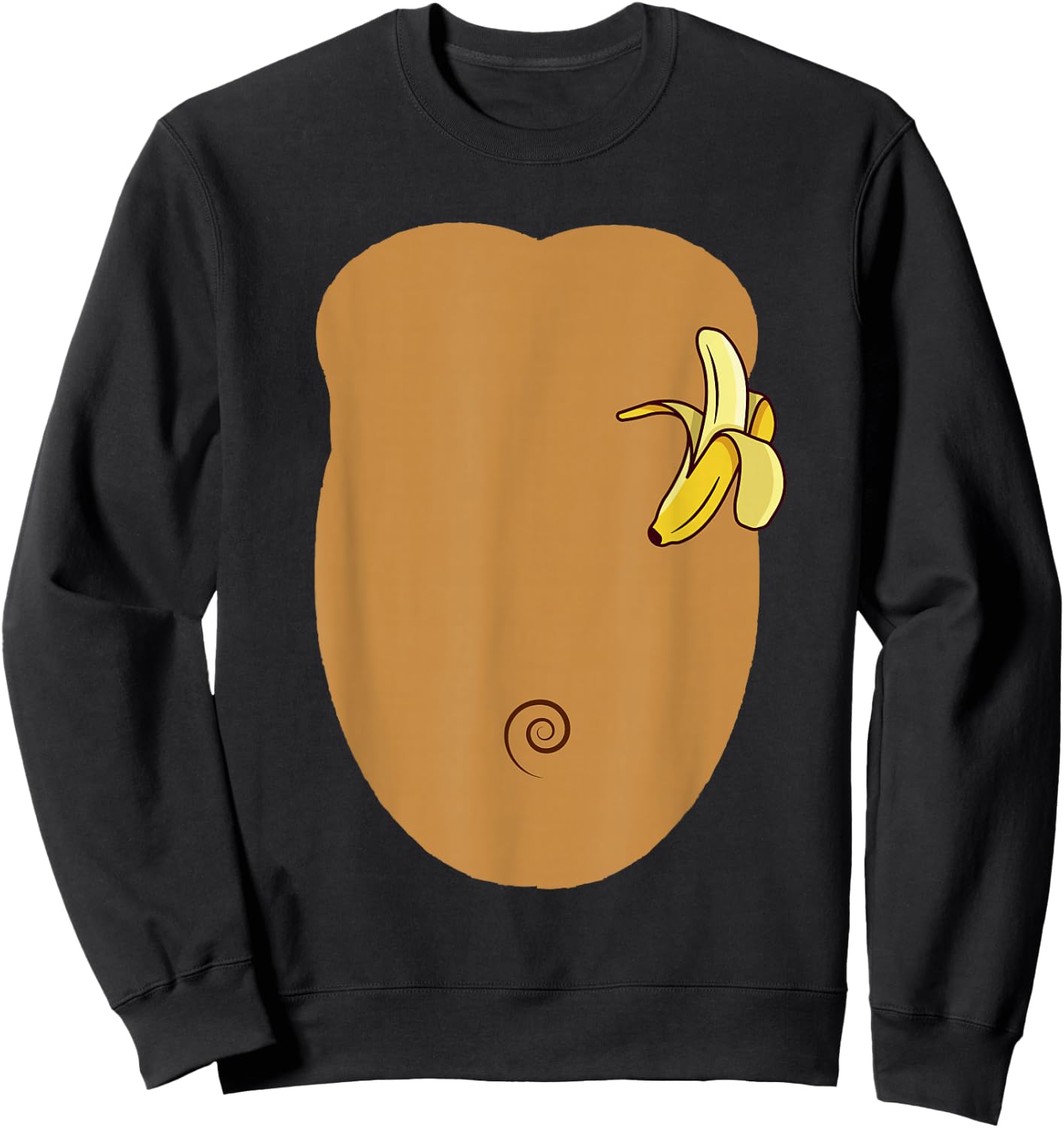 Monkey Costume For Kids MONKEY Halloween Costume Gorilla Sweatshirt - Sweatshirt | Black