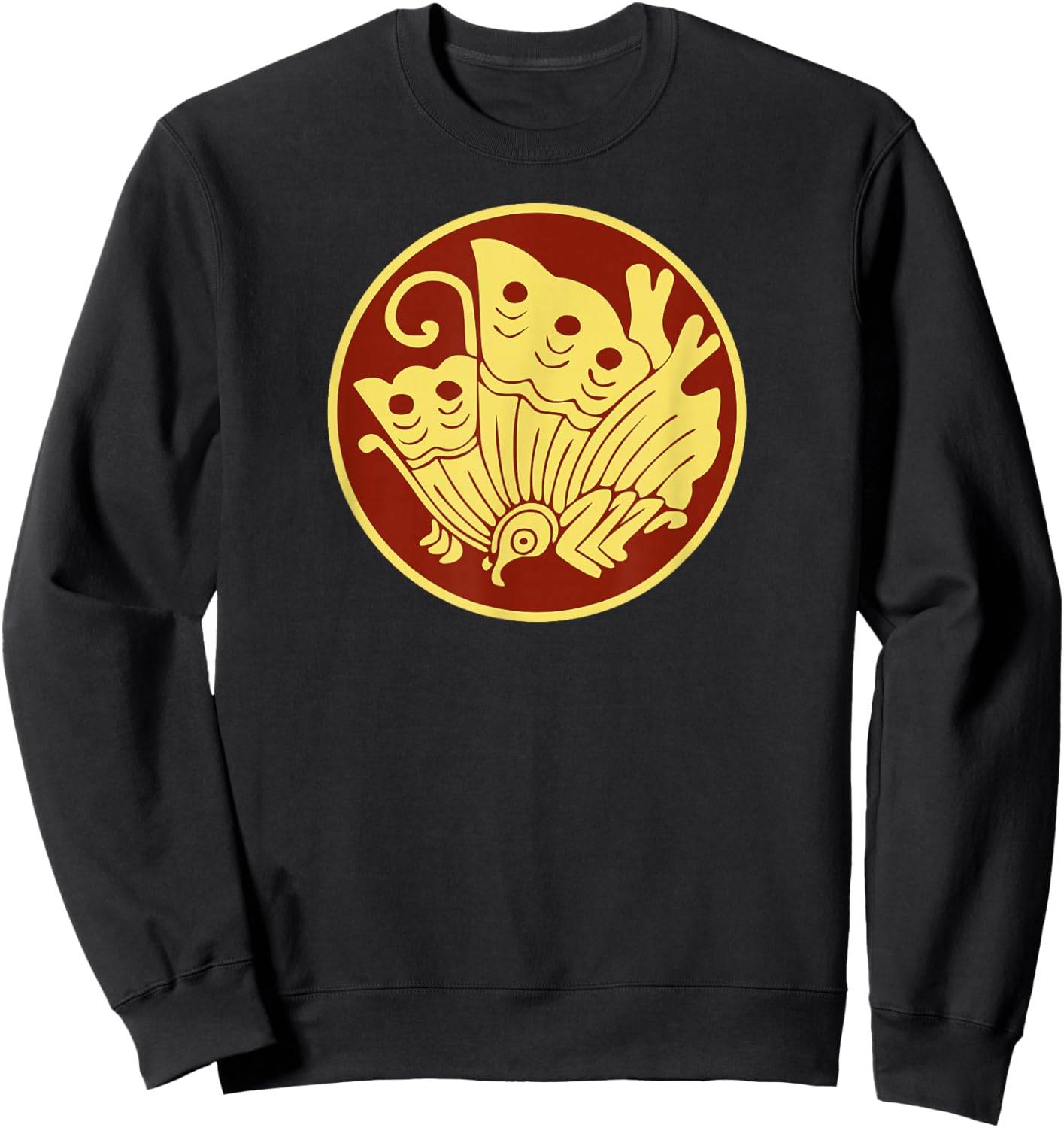 Taira Clan Mon Kamon Japanese Crest Symbol Sweatshirt - Sweatshirt | Black