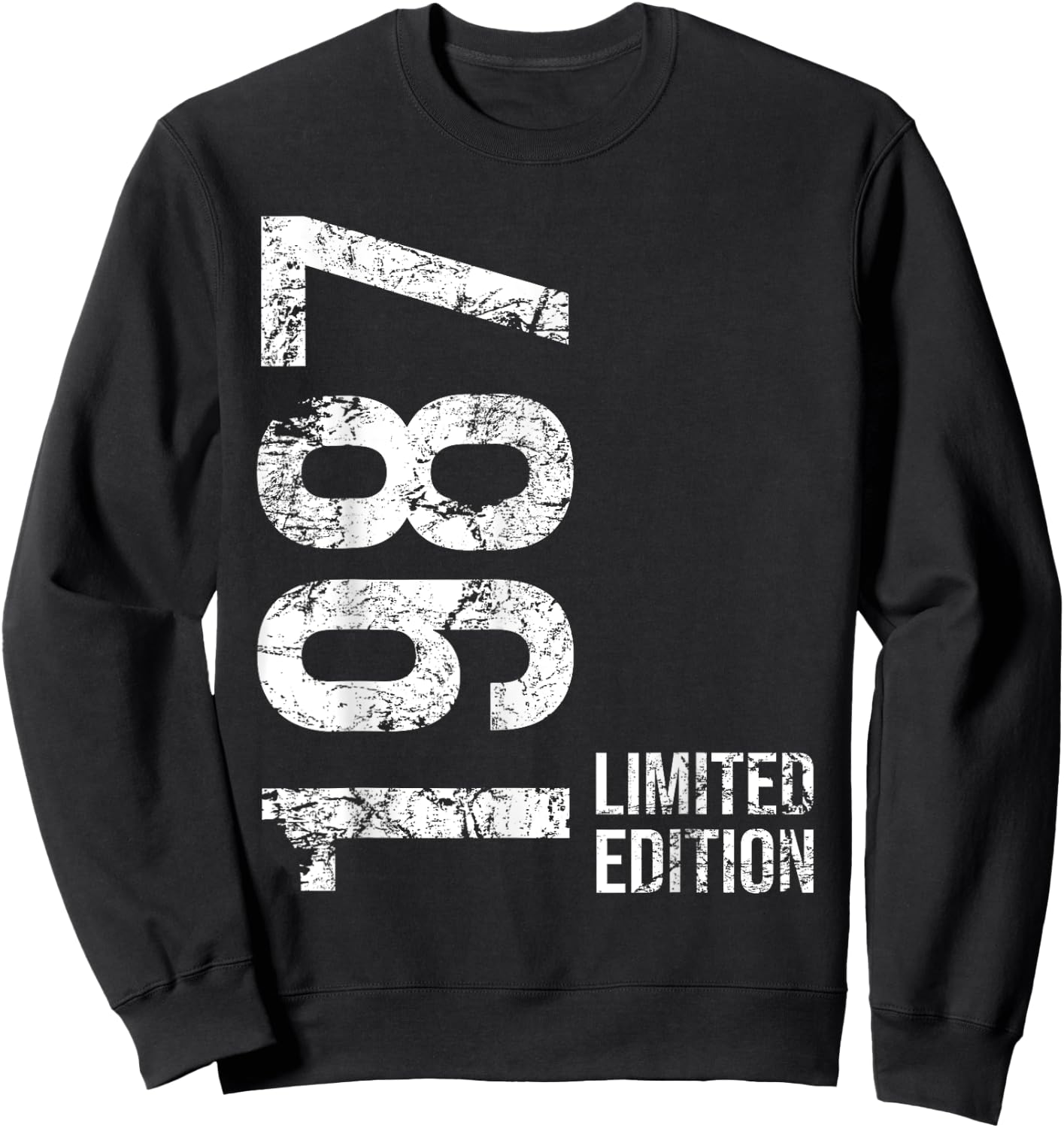 38th Birthday 38 Years Old Man Woman Vintage 1987 Sweatshirt - Sweatshirt | Black
