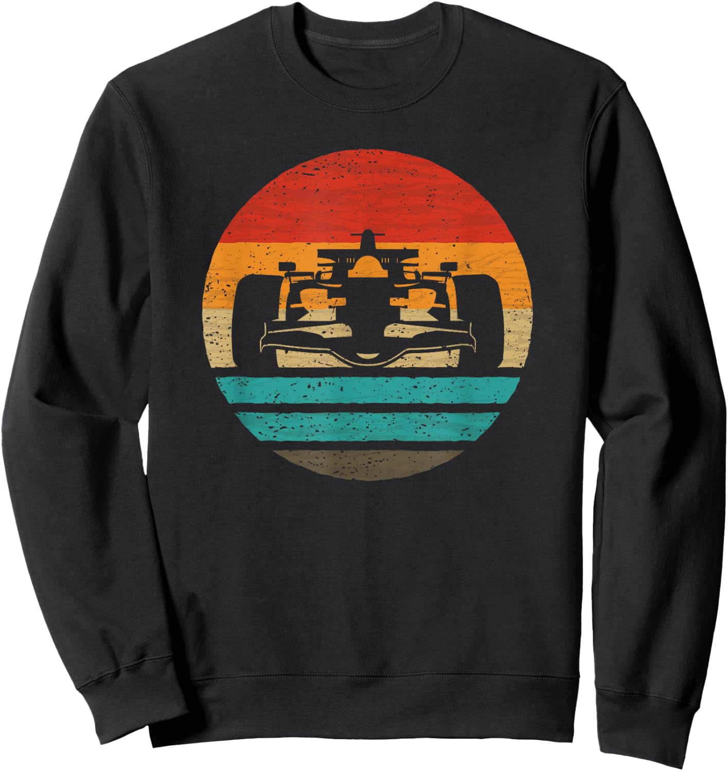 Racing Car Retro Style Vintage Sweatshirt - Sweatshirt | Black