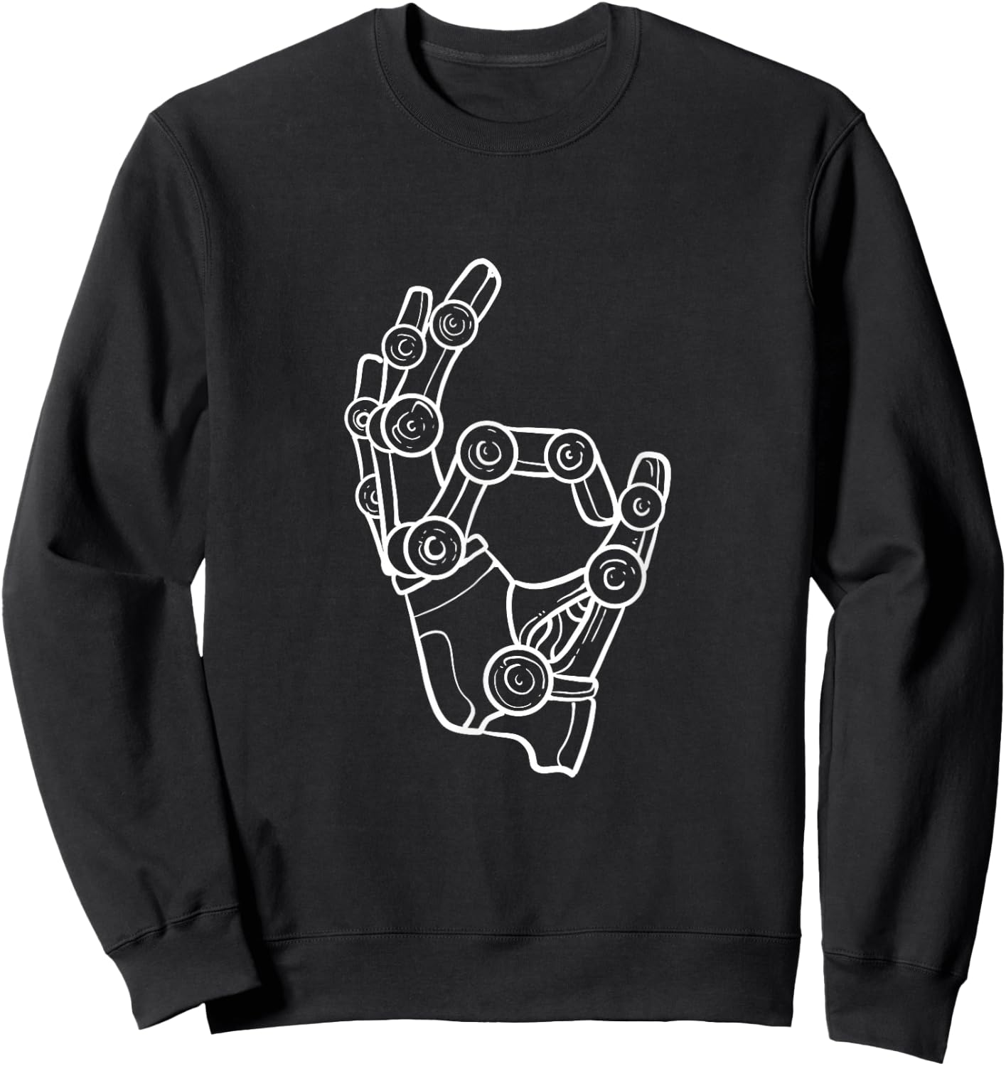 Robot Hand Robotics Engineer Sweatshirt - Sweatshirt | Black