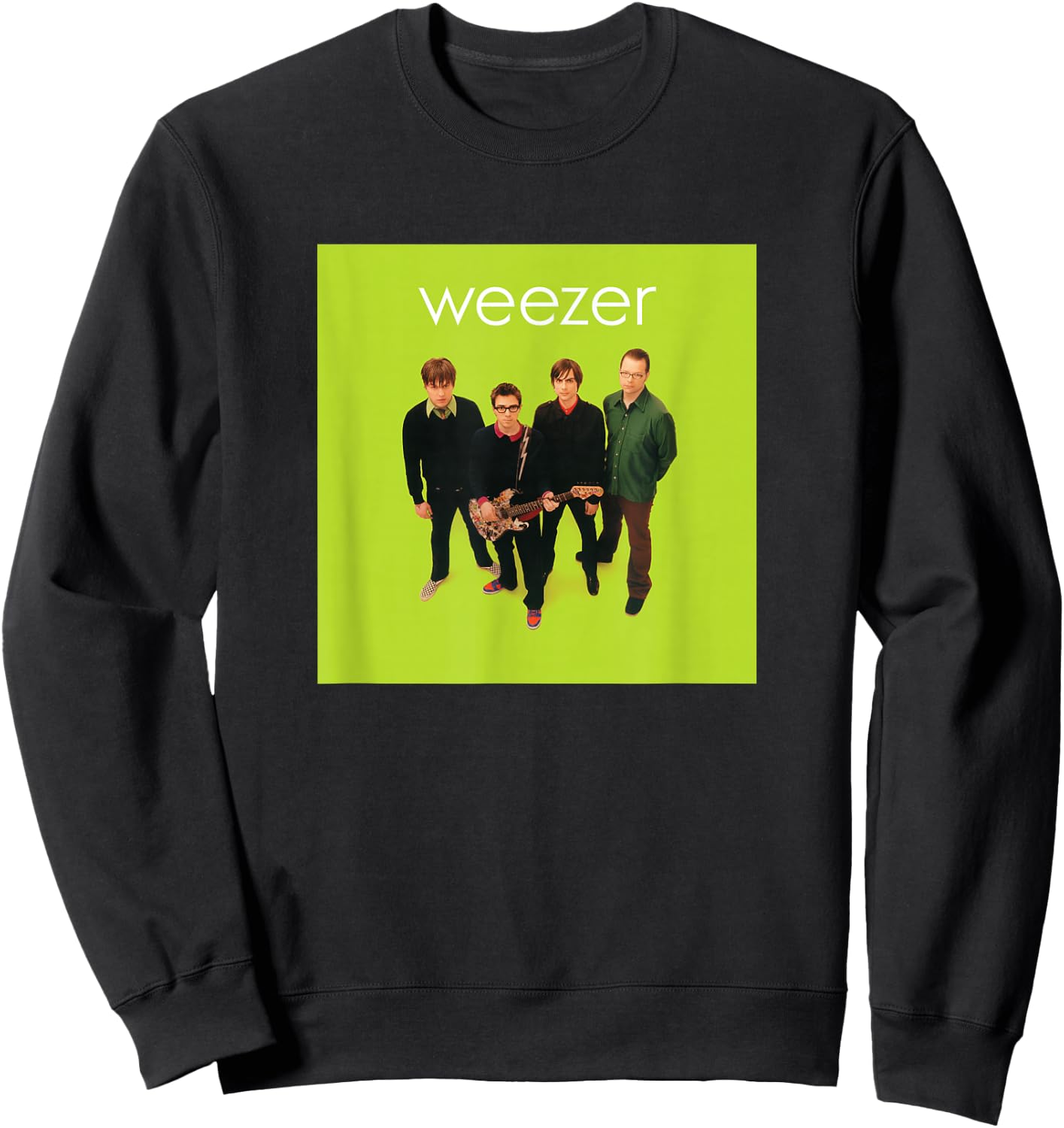 Weezer - Green Album Cover Sweatshirt - Sweatshirt | Black