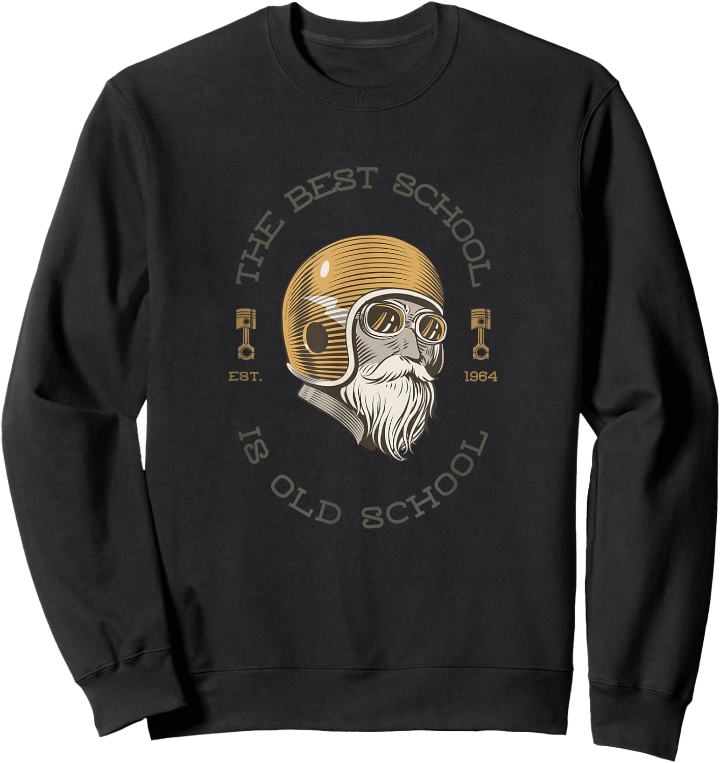 Old School Biker Sweatshirt - Sweatshirt | Black
