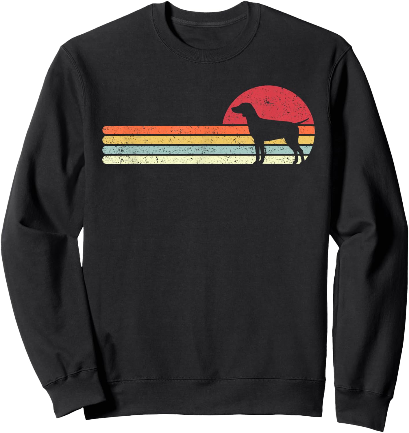 German Pointer Shirt. Retro Style Sweatshirt - Sweatshirt | Black