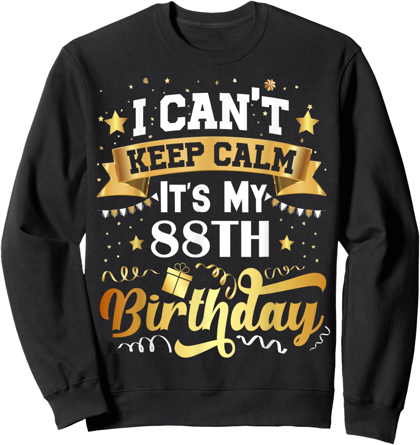 88 Year Old Birthday Party Gift 88th Birthday Sweatshirt - Sweatshirt | Black
