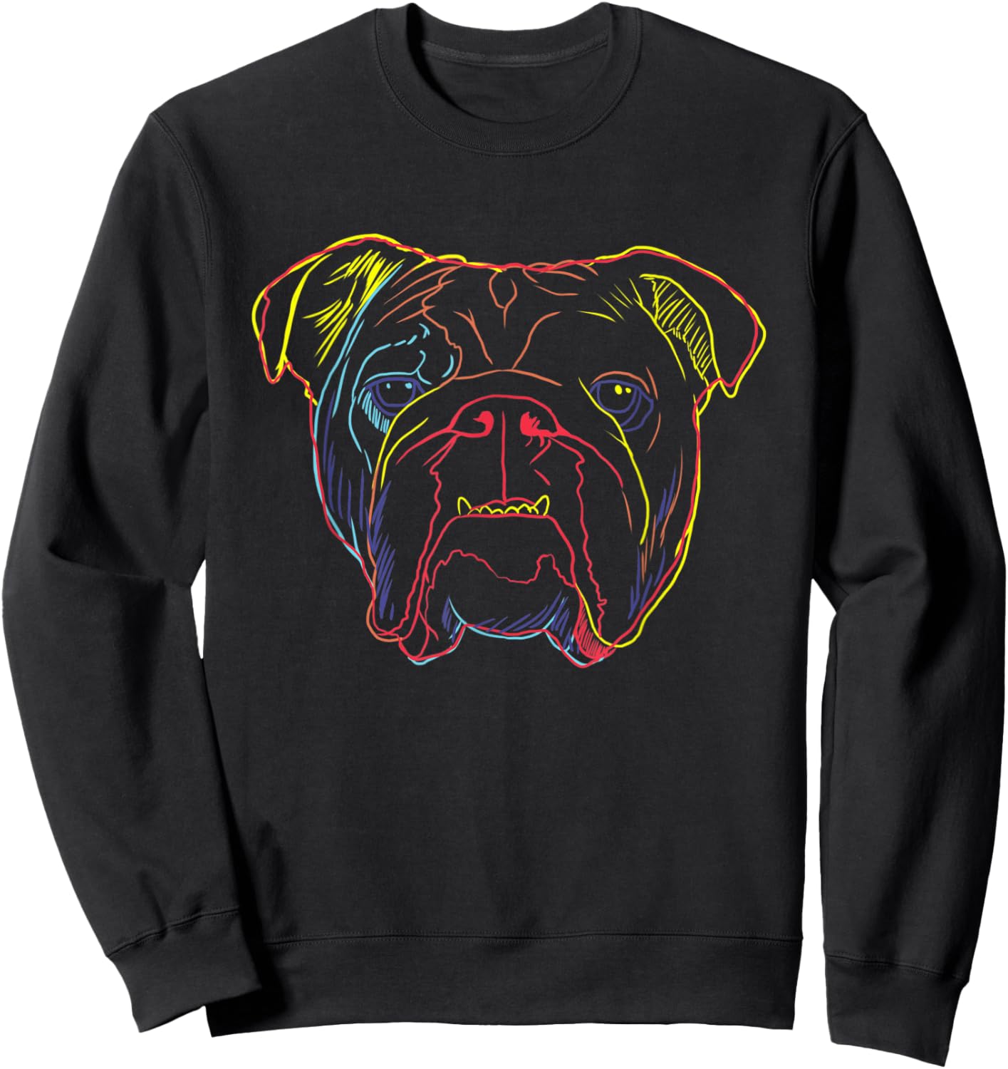 Dog English Bulldog Women Sweatshirt - Sweatshirt | Black