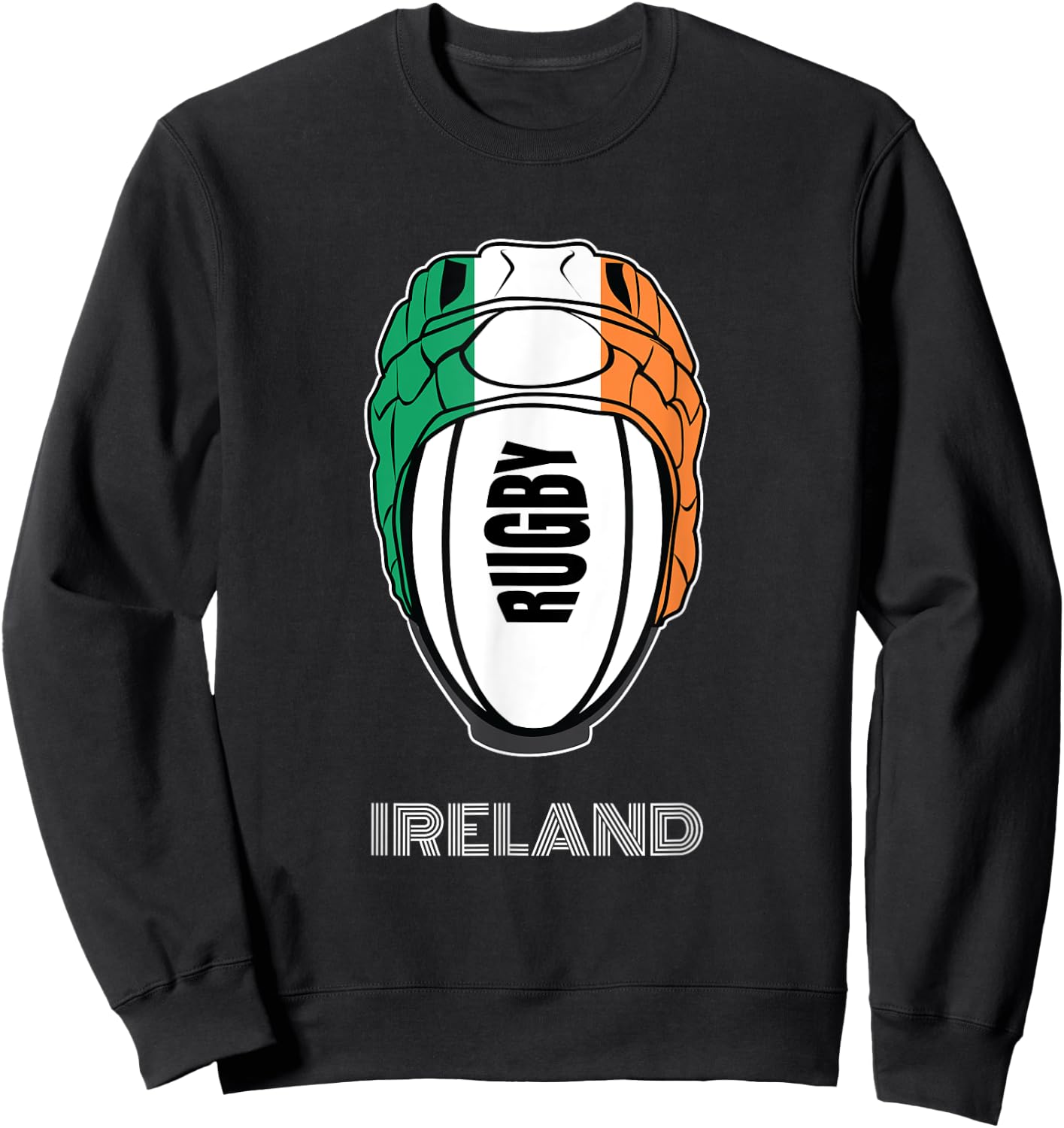 Ireland Rugby Union Jersey Supporters Kit Irish Rugby Fans Sweatshirt - Sweatshirt | Black