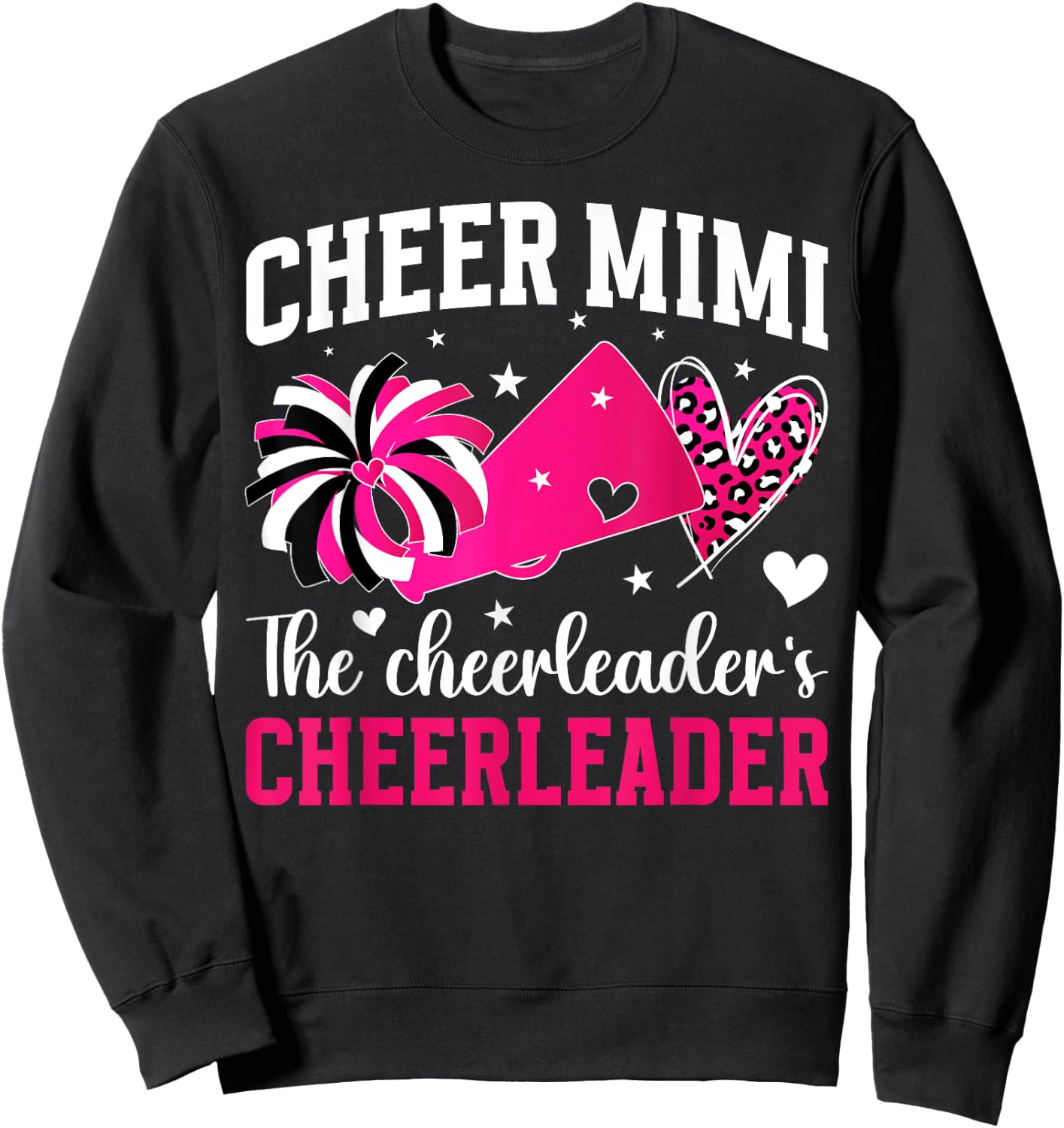Cheer Mimi The Cheerleader's Cheerleader Mimi Grandma Sweatshirt - Sweatshirt | Black
