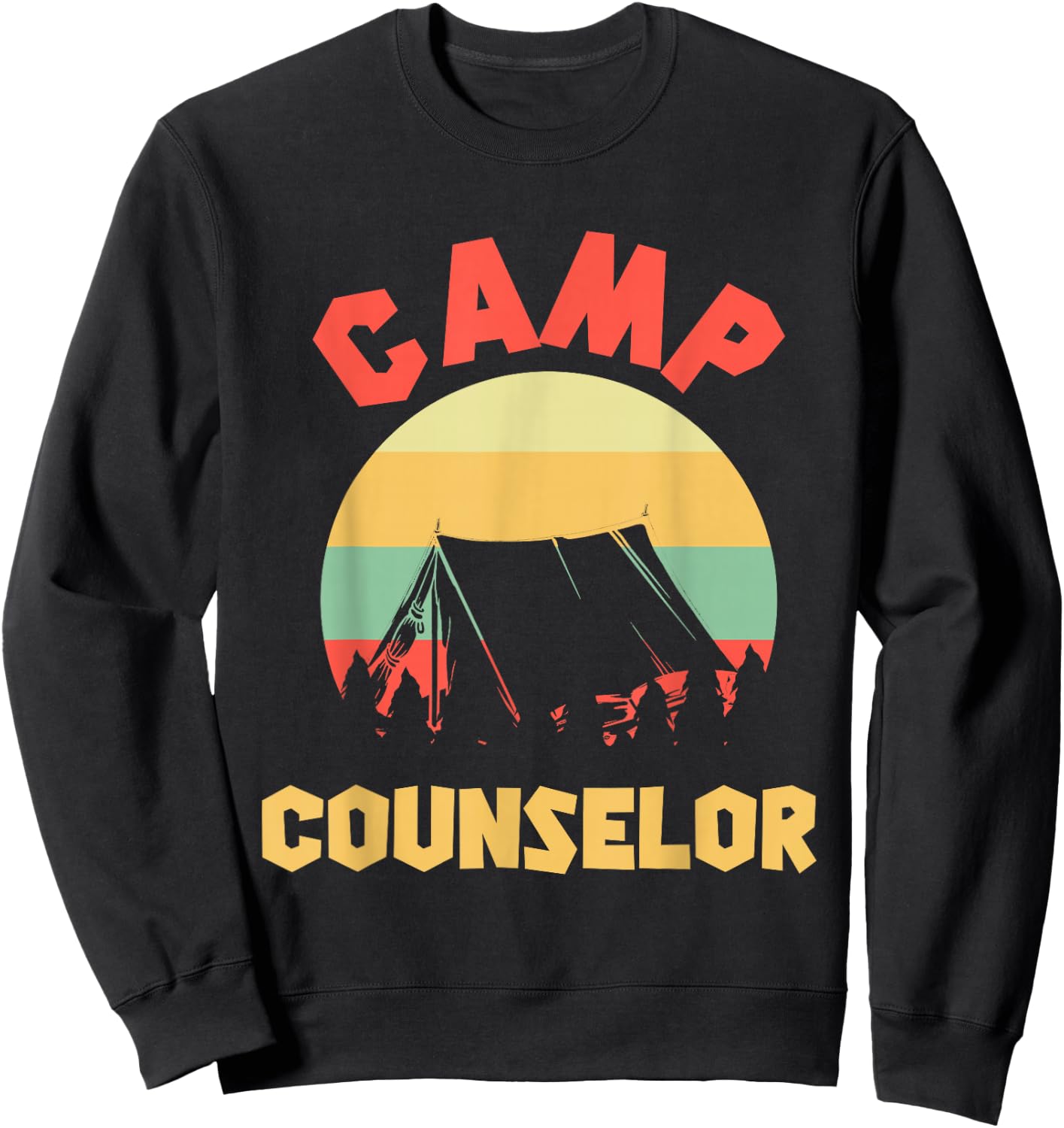 Summer Camp Counselor Director Camper Sweatshirt - Sweatshirt | Black