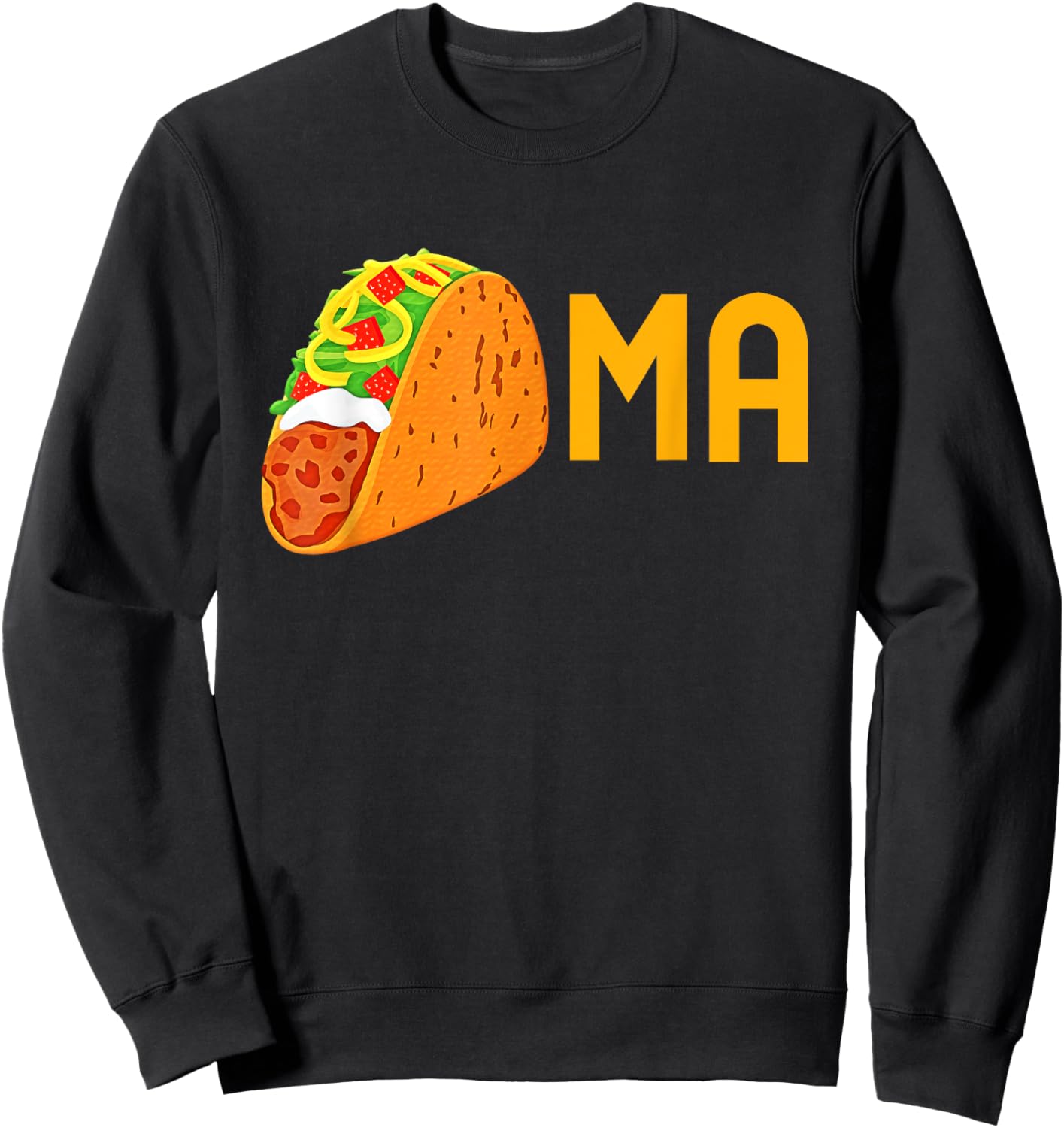Funny Taco Tacoma Washington Souvenir Sweatshirt - Sweatshirt | Black