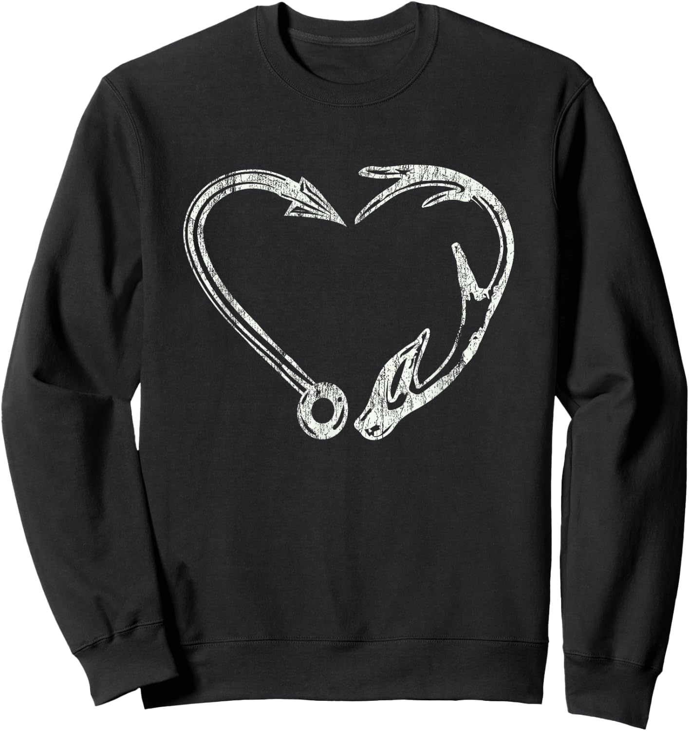 Fishing & Shed Hunter Antler Elk Deer- Hunting Sweatshirt - Sweatshirt | Black