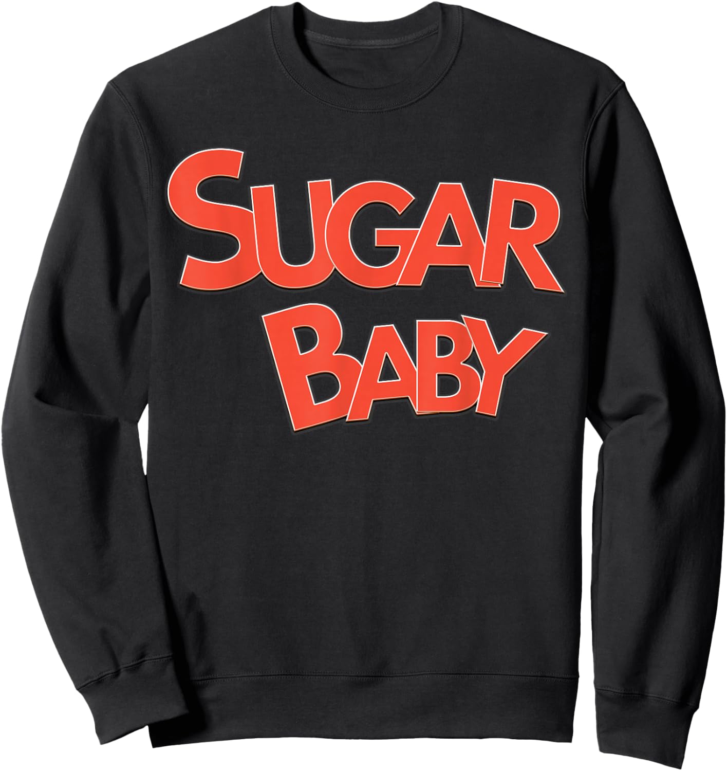 Cute Sugar Baby Flirty Summer Sweatshirt - Sweatshirt | Black