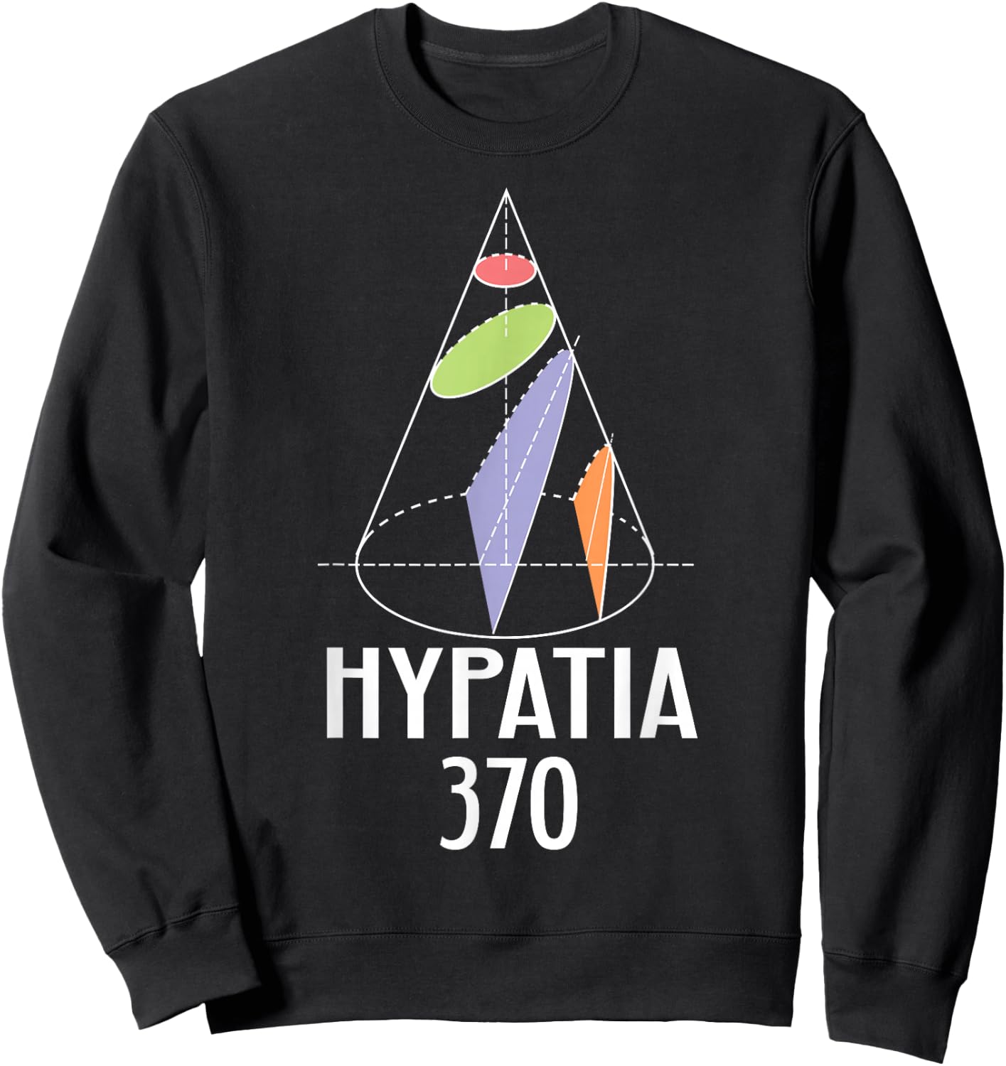 Hypatia Math Women Scientist Diagram Greek Gift Sweatshirt - Sweatshirt | Black