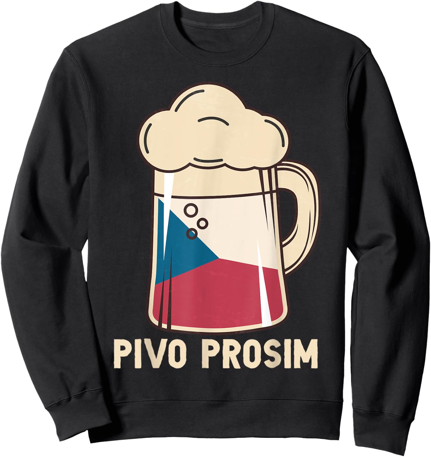Czech Vacation Pivo Prosim Beer Please Czech Vacation Sweatshirt - Sweatshirt | Black