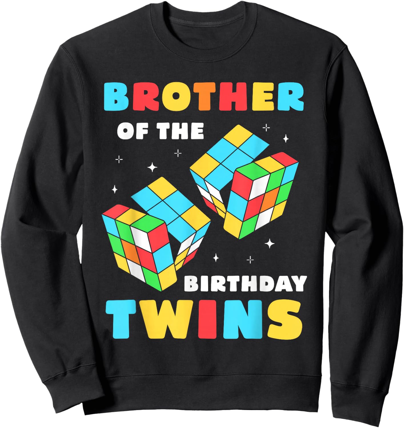 Brother The Birthday Twins Birthday Twin Sweatshirt - Sweatshirt | Black