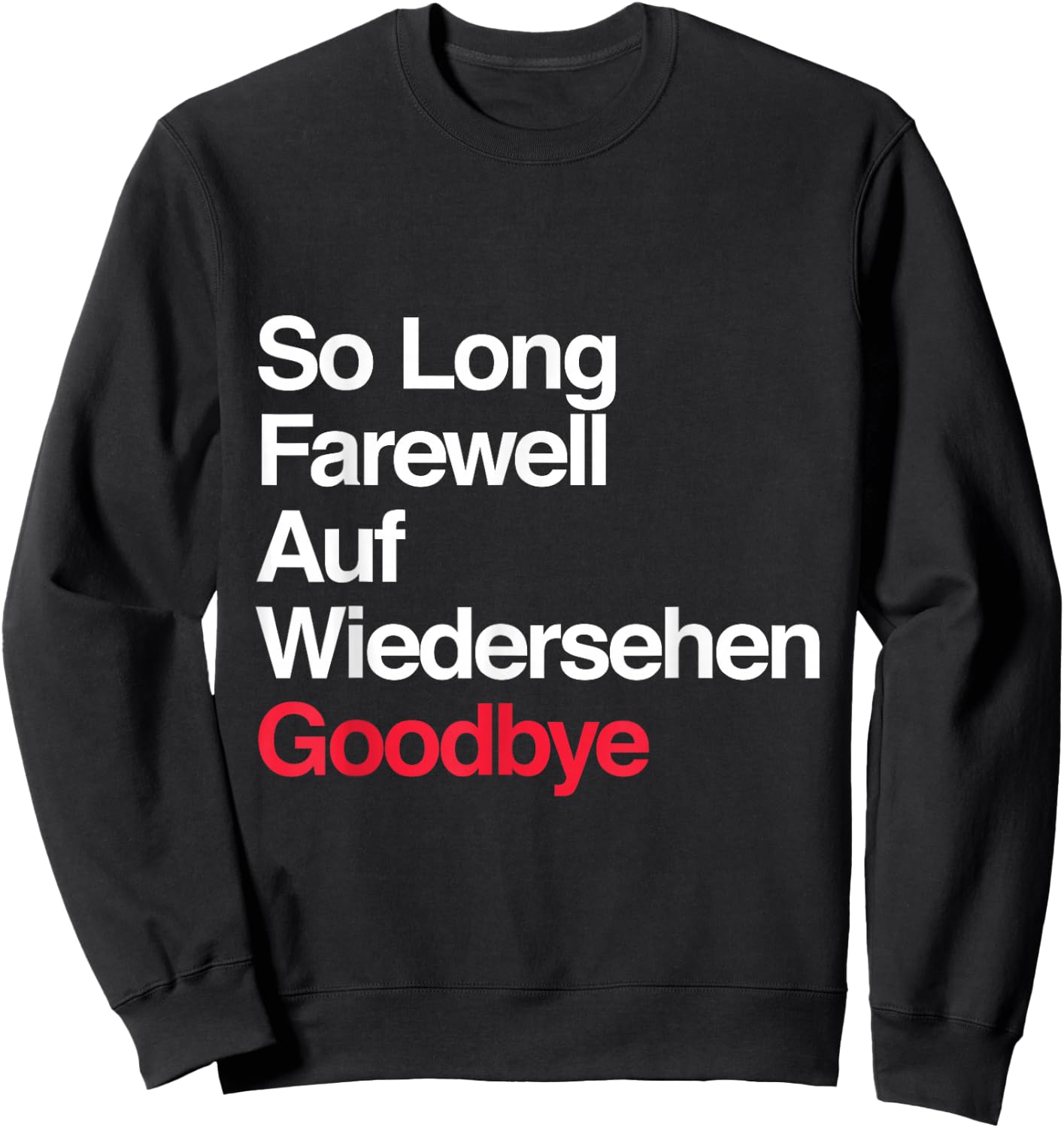 The Sound of Music - "So Long, Farewell" Sweatshirt - Sweatshirt | Black