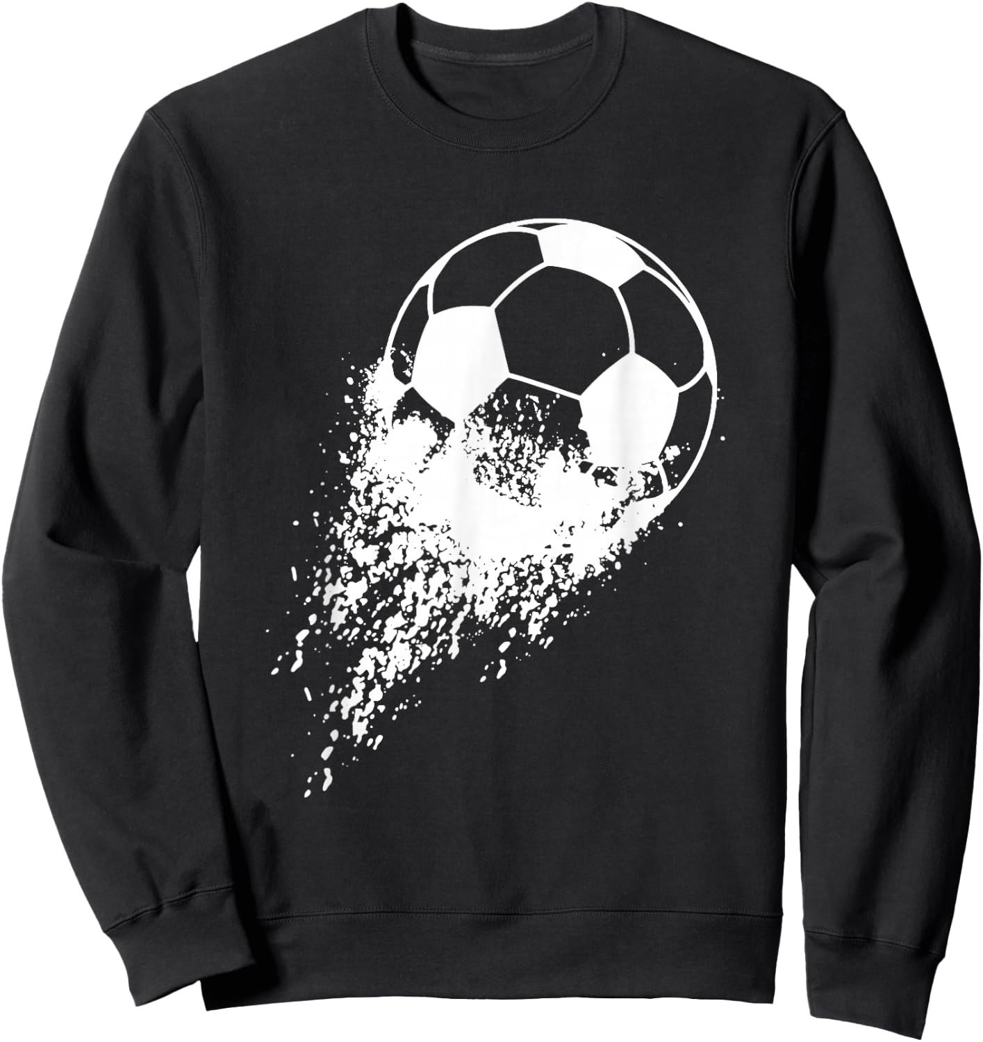 Soccer Player Sports Vintage Men Boys Soccer Ball Sweatshirt - Sweatshirt | Black