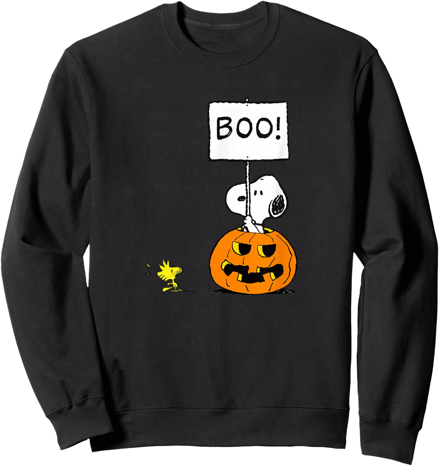 Peanuts - Halloween Snoopy Boo! Sweatshirt - Sweatshirt | Black