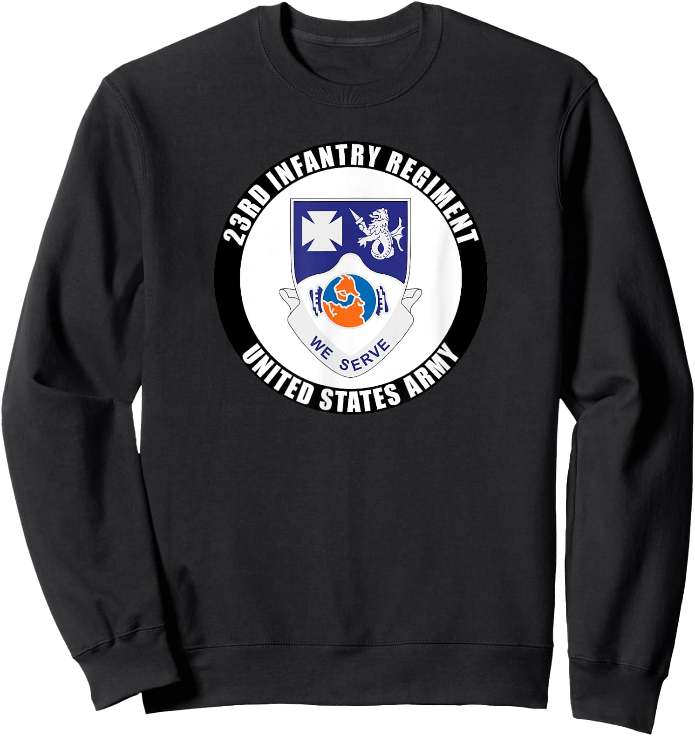 23rd Infantry Regiment United States Army Veteran Military Sweatshirt - Sweatshirt | Black