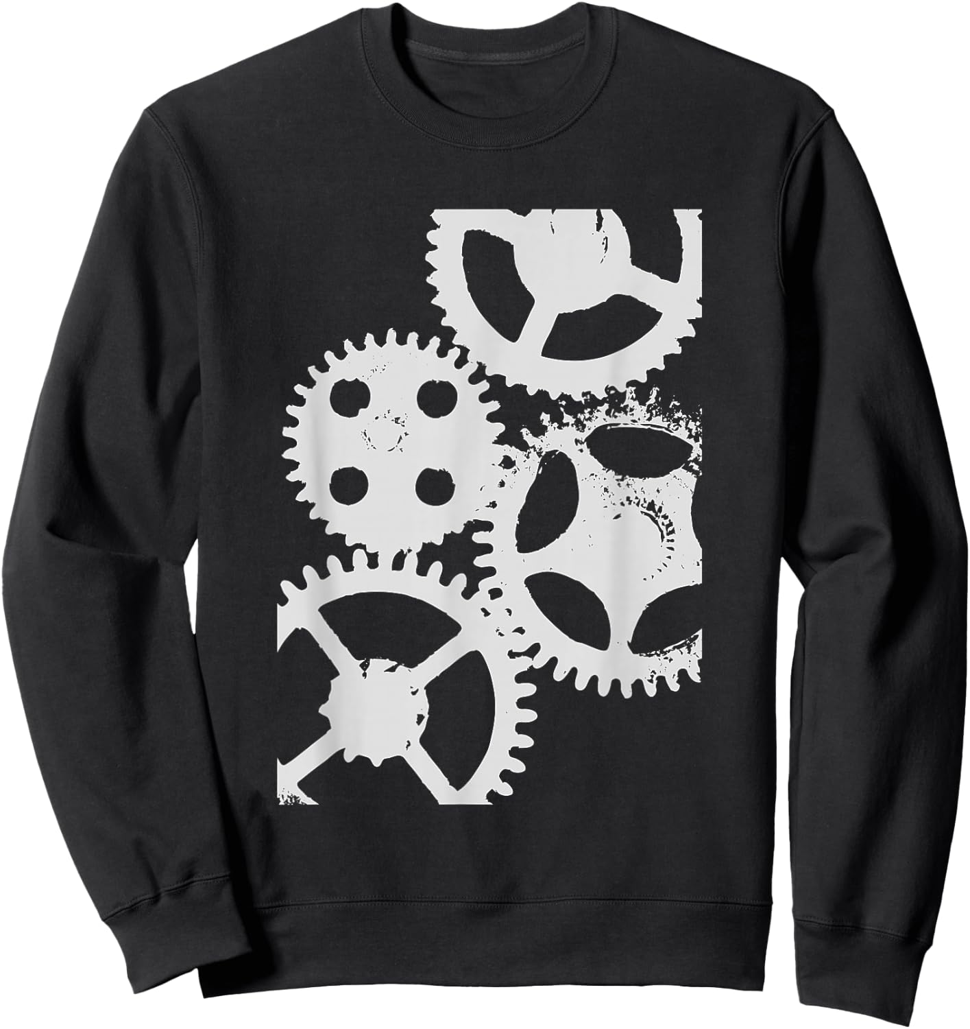 Grinding Gears, Steampunk Clockwork Watch Cogs & Gears Sweatshirt - Sweatshirt | Black