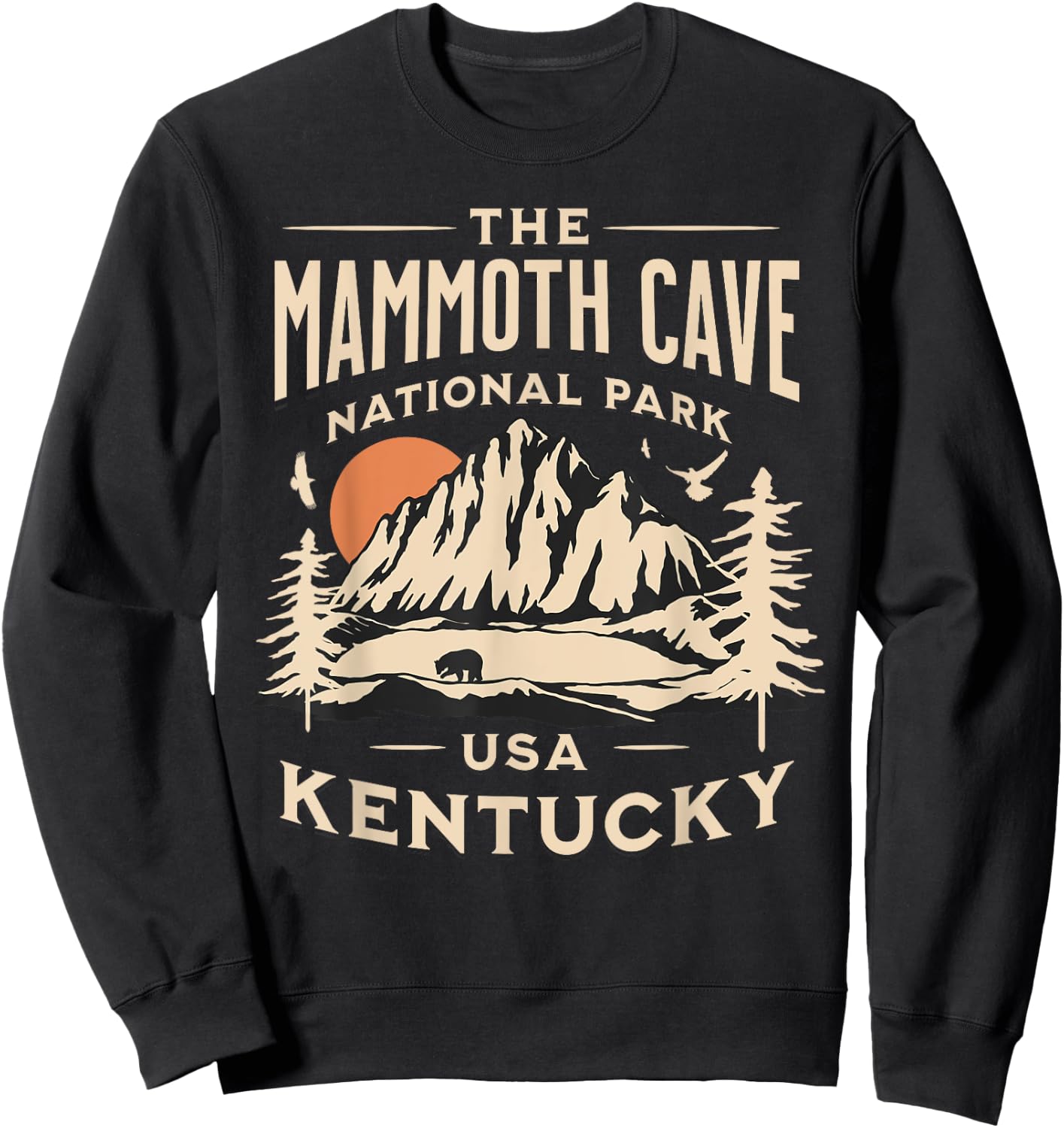 Mammoth Cave National Park Kentucky Hiking Nature Outdoors Sweatshirt - Sweatshirt | Black