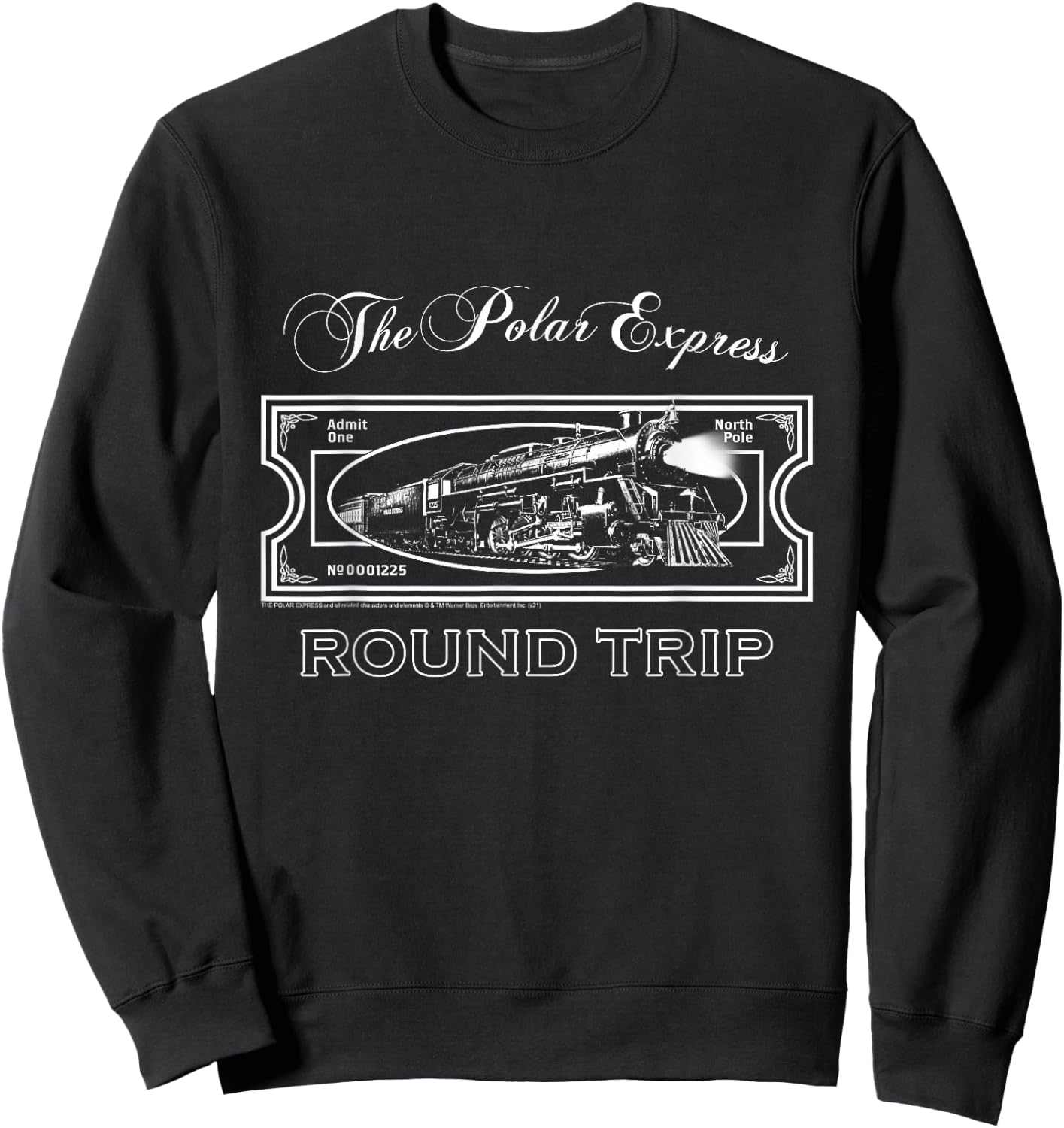 Polar Express , -Adults, Blue, Small Sweatshirt - Sweatshirt | Black