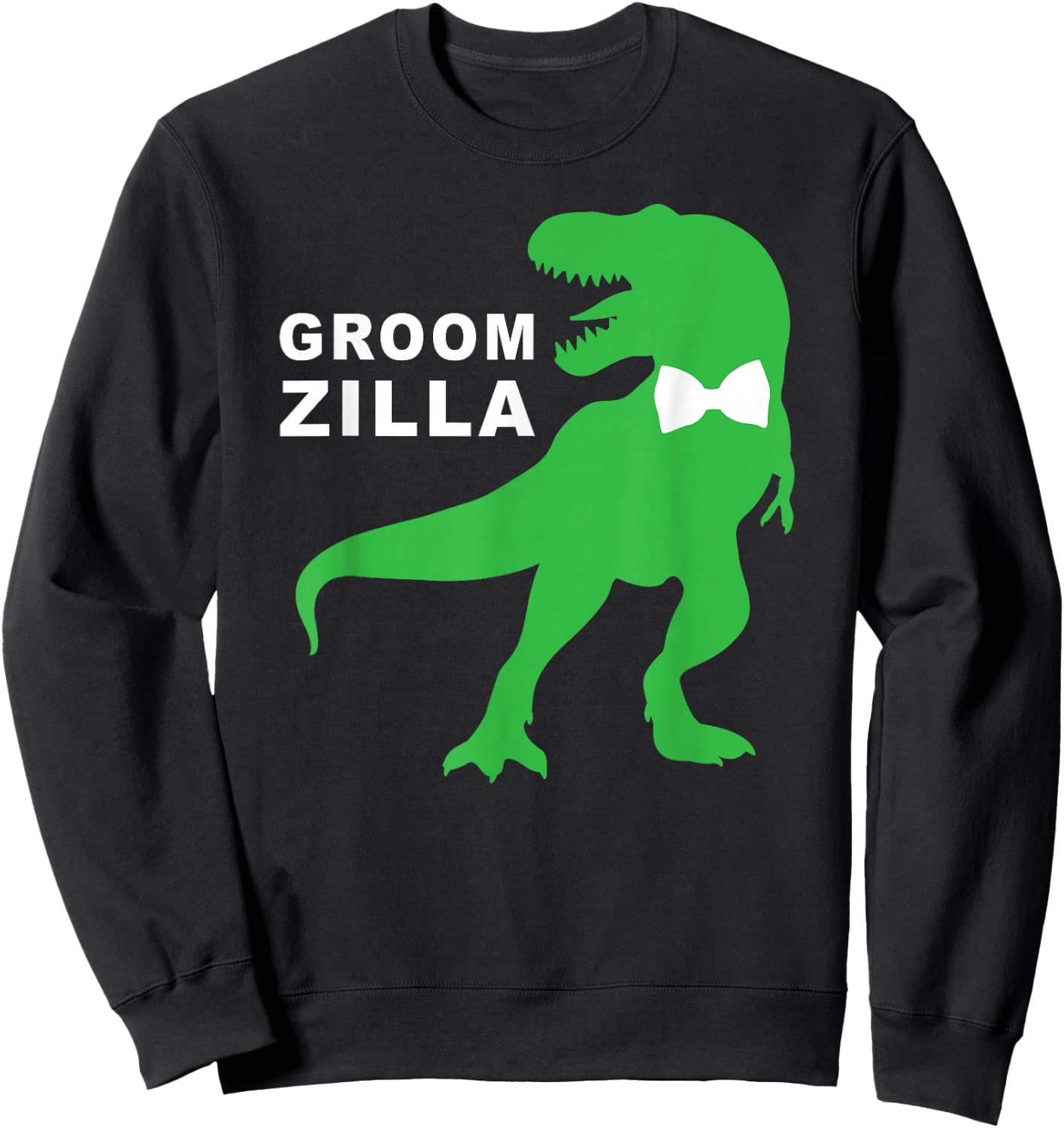 Funny Wedding Groomzilla Groom Gift Sweatshirt - Sweatshirt | Black