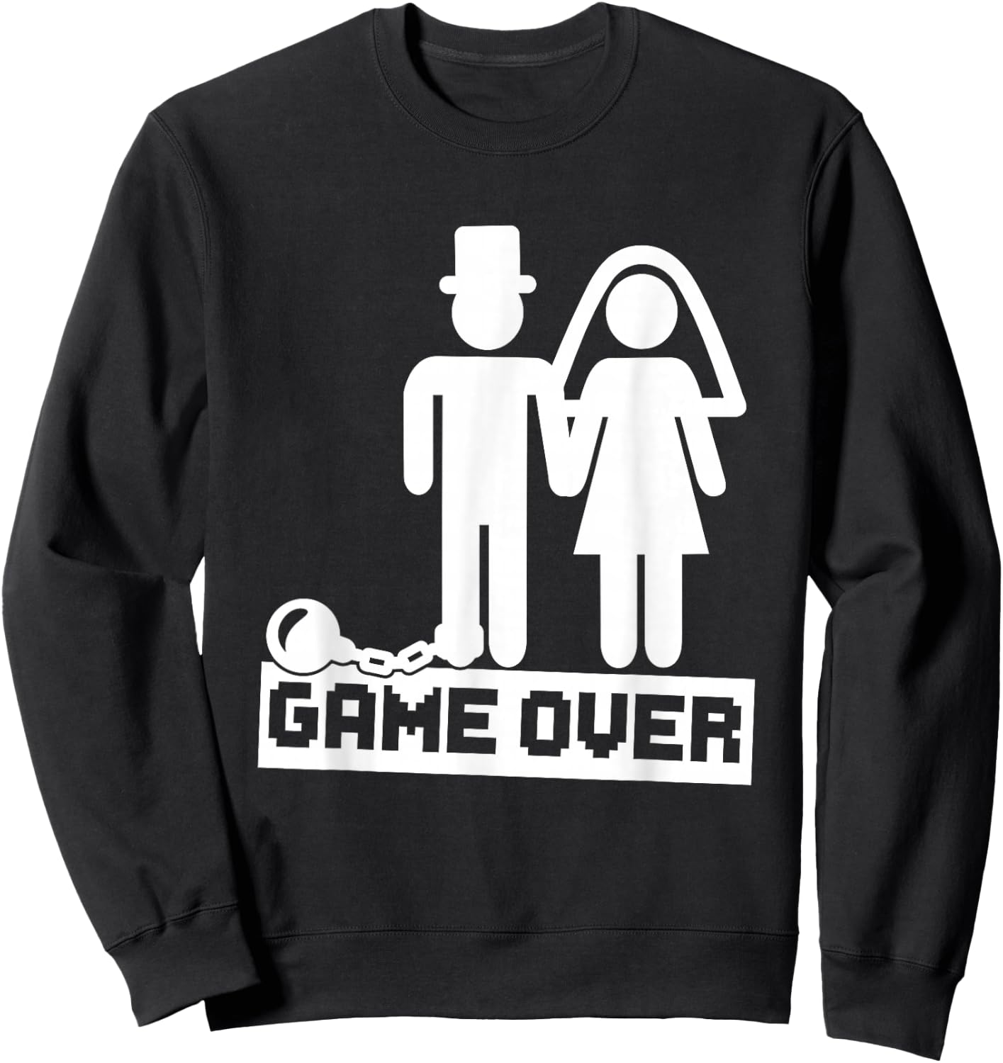 Groom Gifts Bachelor Party Groom Ball Chain Wedding Sweatshirt - Sweatshirt | Black
