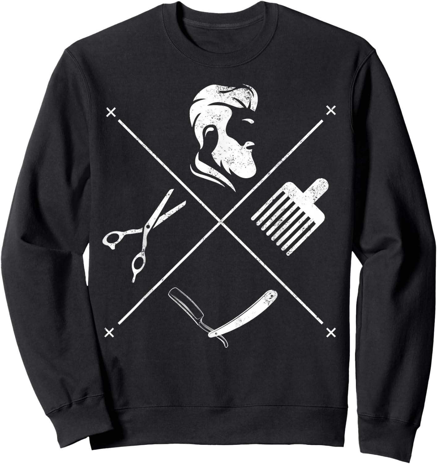 Barber Barbershop - Hairdresser Hairstylist Barber Sweatshirt - Sweatshirt | Black