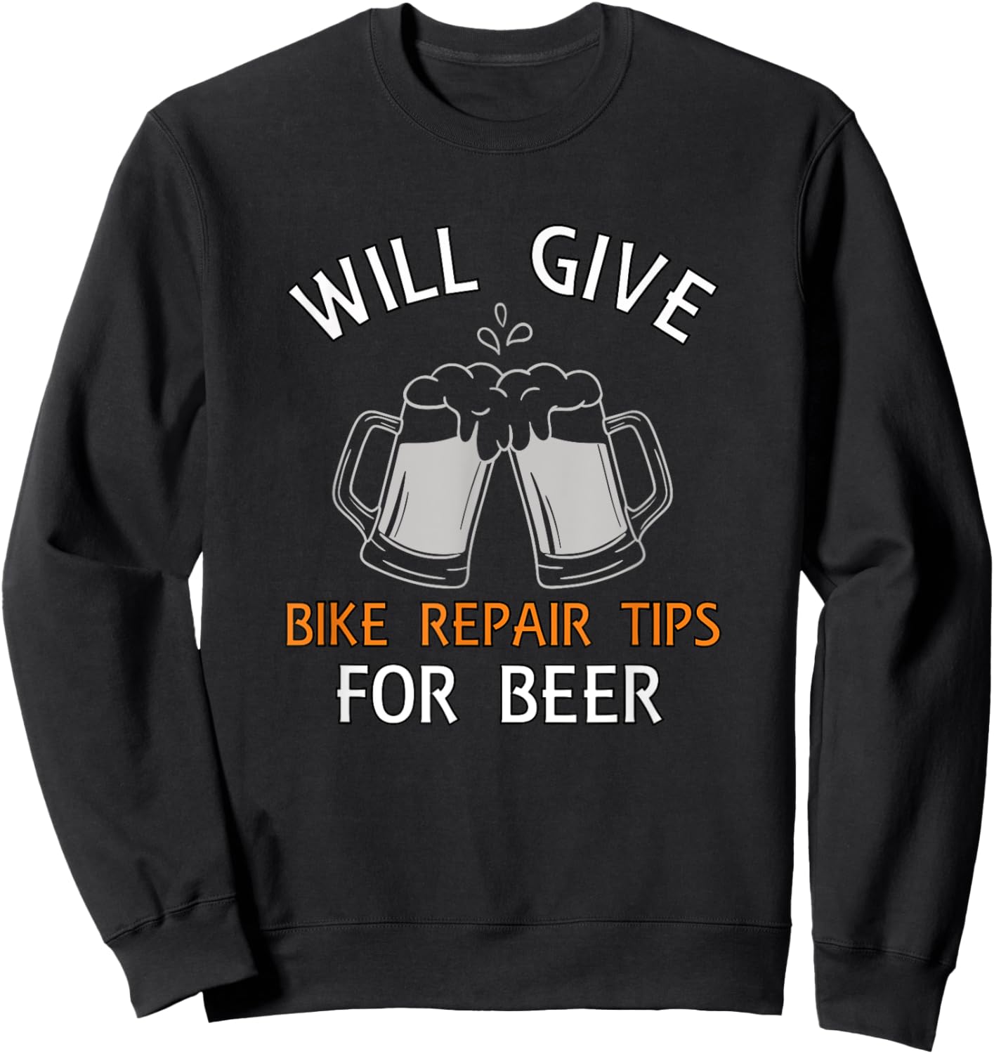 Bike Repair Tips Funny for Bike Mechanic Sweatshirt - Sweatshirt | Black
