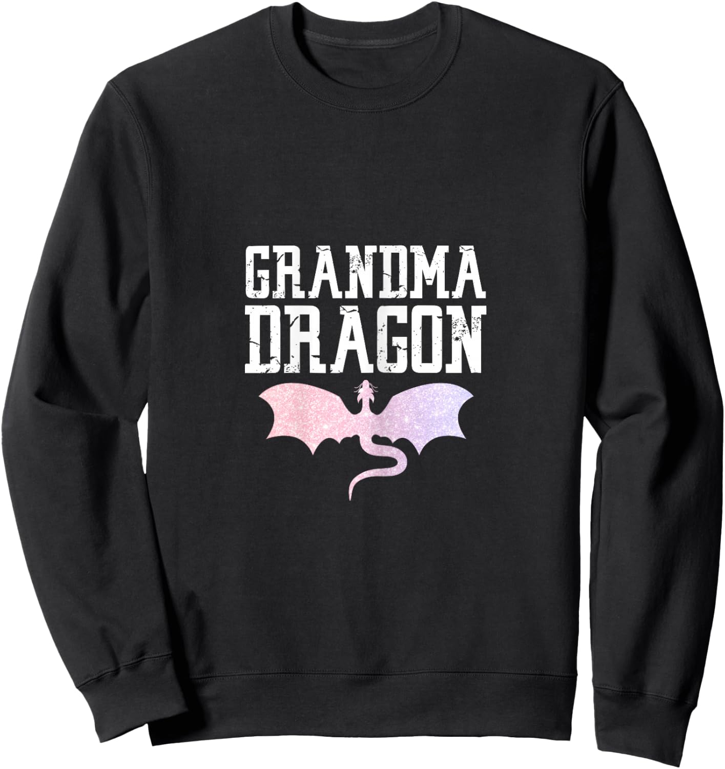 Grandma Dragon Grandmother Dragons Lover Mother's Day Sweatshirt - Sweatshirt | Black