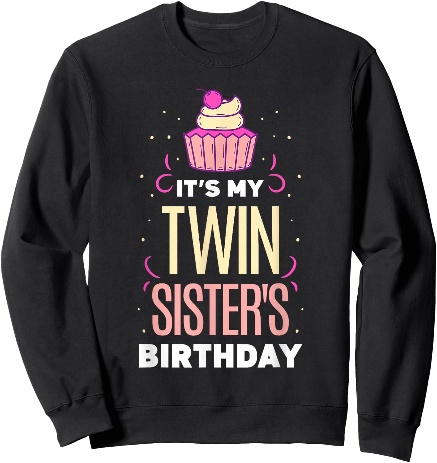 Der Geburtstag Meiner Zwillingsschwester Zwilling Gemini [German Language] Sweatshirt - Sweatshirt | Black