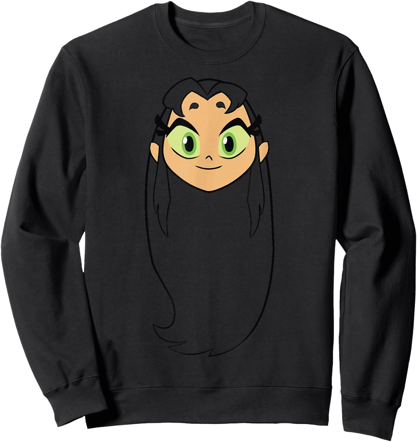 Teen Titans Go! Starfire Big Face Portrait Sweatshirt - Sweatshirt | Black