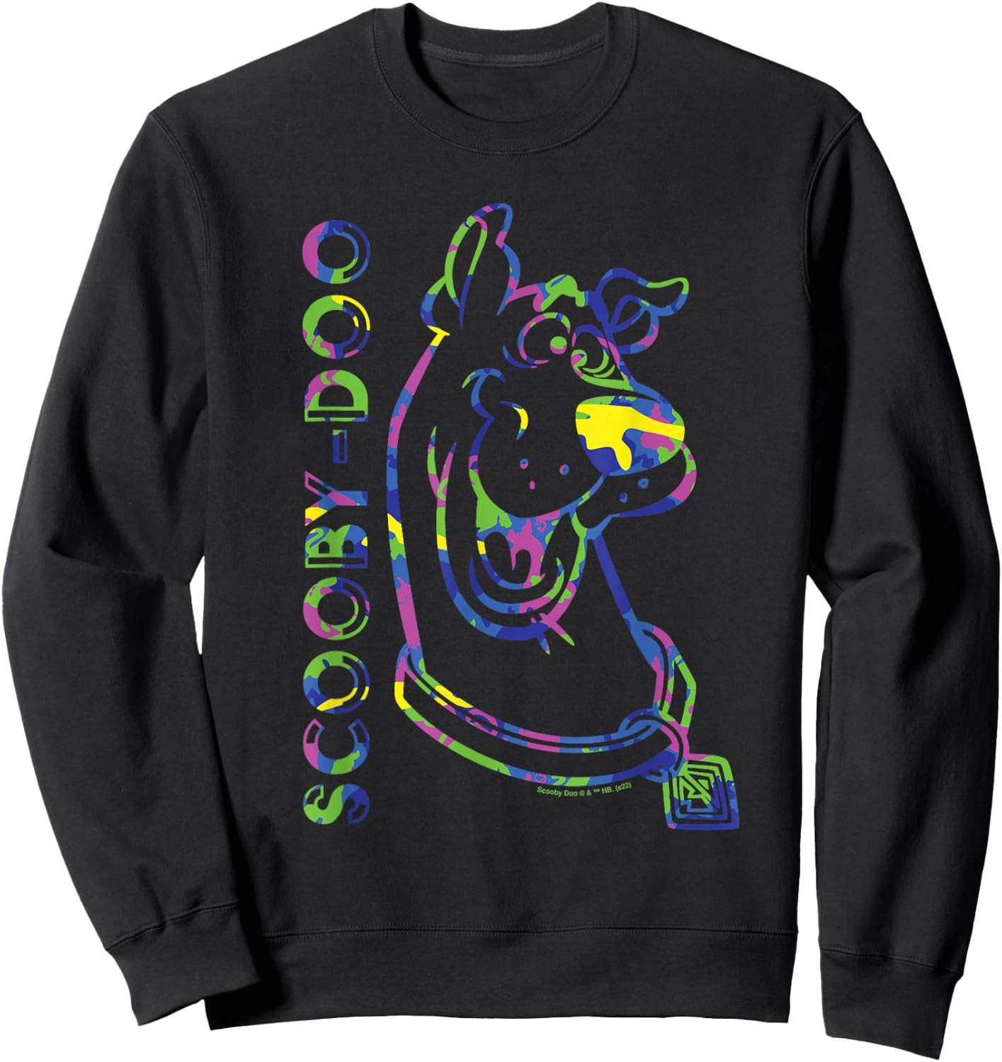 Scooby Doo Camo Tye Dye Sweatshirt - Sweatshirt | Black