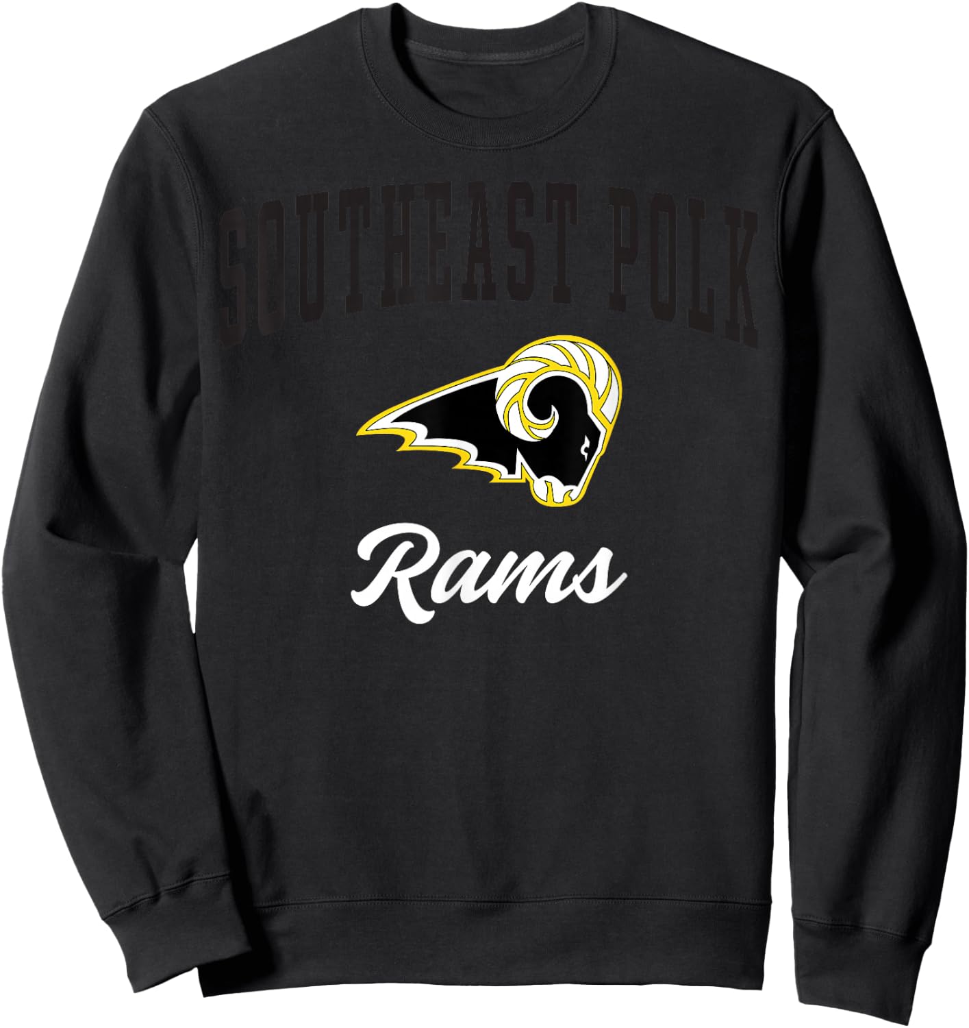 Southeast Polk High School Rams C3 Sweatshirt - Sweatshirt | Black