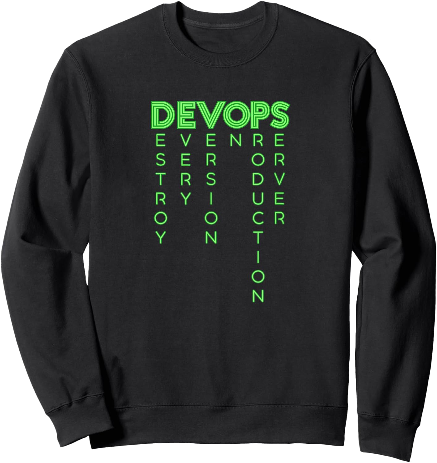DevOps destroys any version on the production server Sweatshirt - Sweatshirt | Black