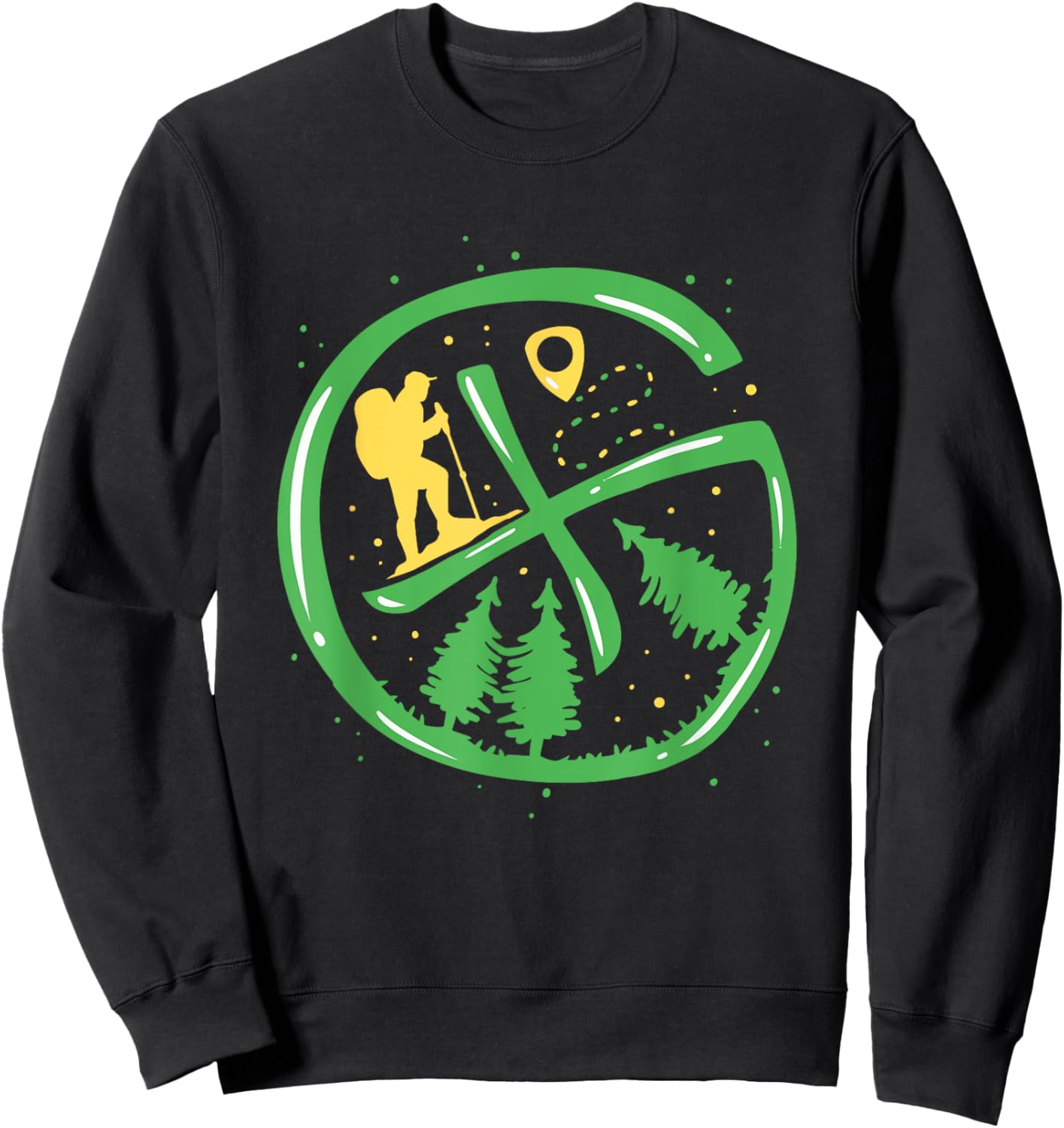 Geocache Hiking Outdoor - Funny Geocaching Sweatshirt - Sweatshirt | Black