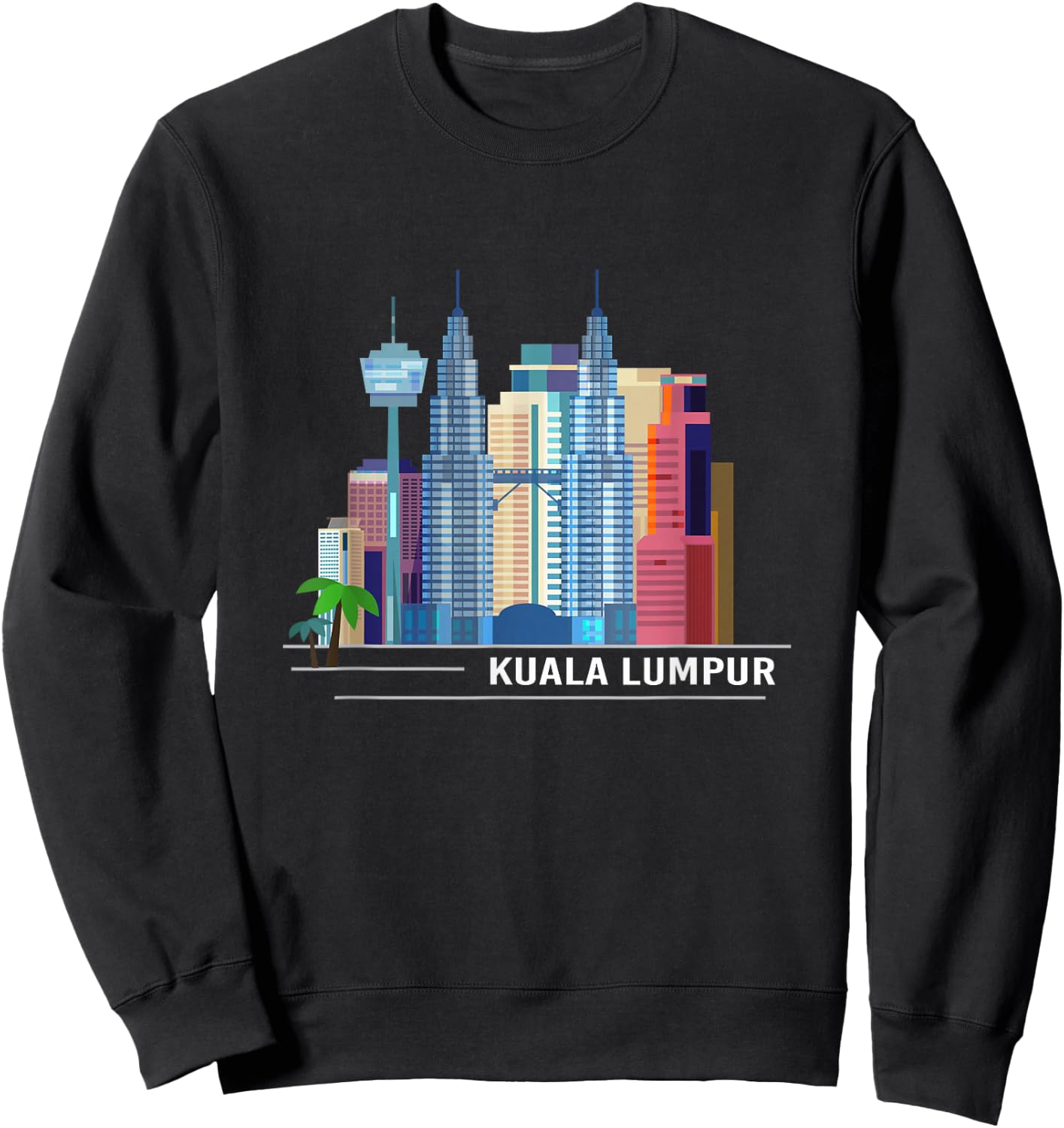 Kuala Lumpur Malaysian Gift Malaysia Sweatshirt - Sweatshirt | Black