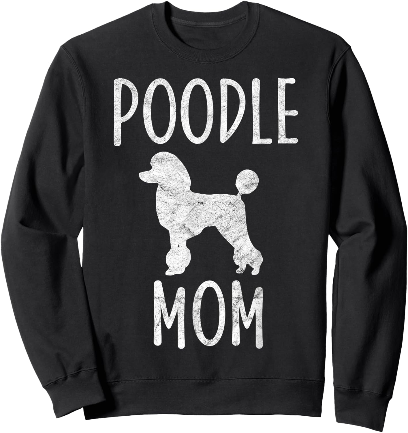 Vintage Poodle Mom Gift Dog Owner Poodle Mother Women Girls Kids Sweatshirt - Sweatshirt | Black