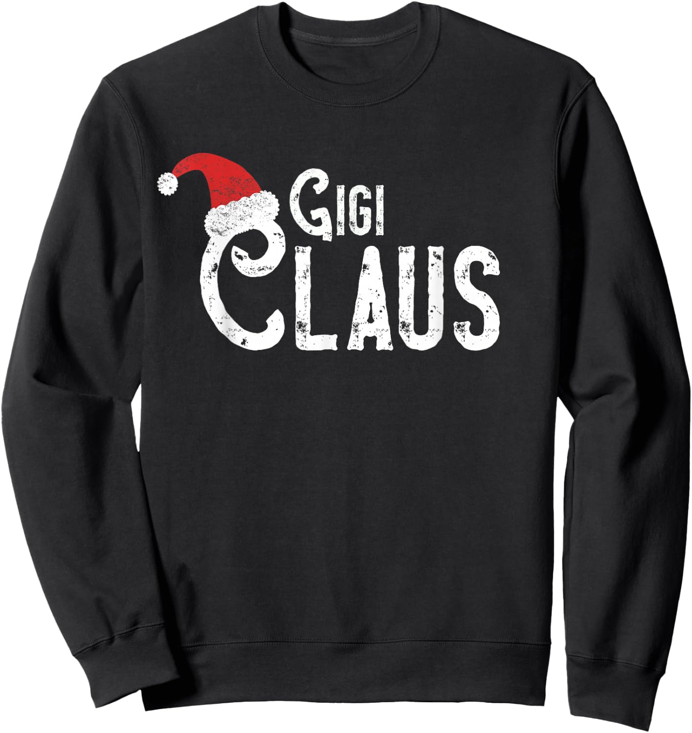 Gigi Claus - Traditional Santa Matching Family Christmas Sweatshirt - Sweatshirt | Black