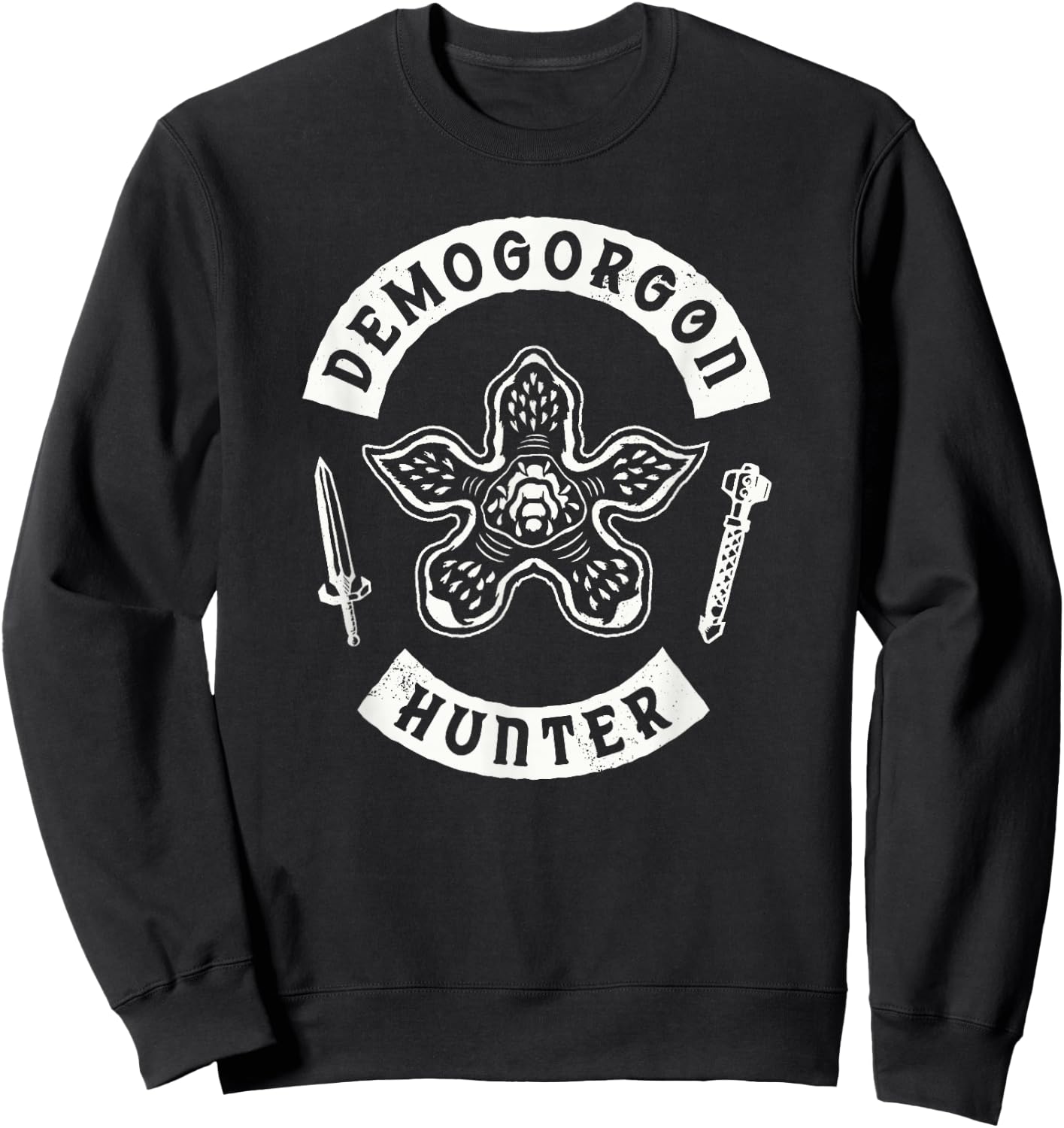 Stranger Things 4 Demogorgon Hunter V1 Sweatshirt - Sweatshirt | Black